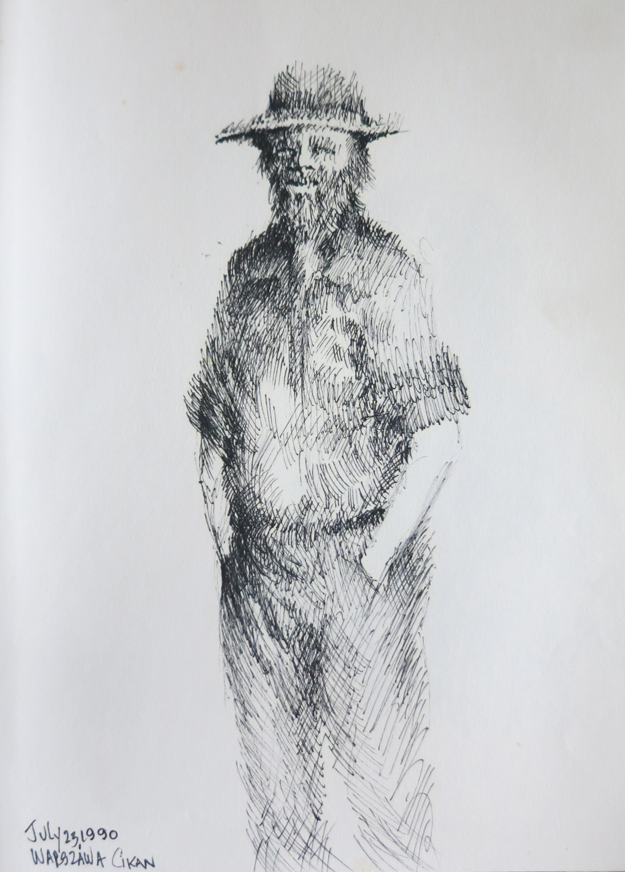  A: Roma man: 14” x10” 