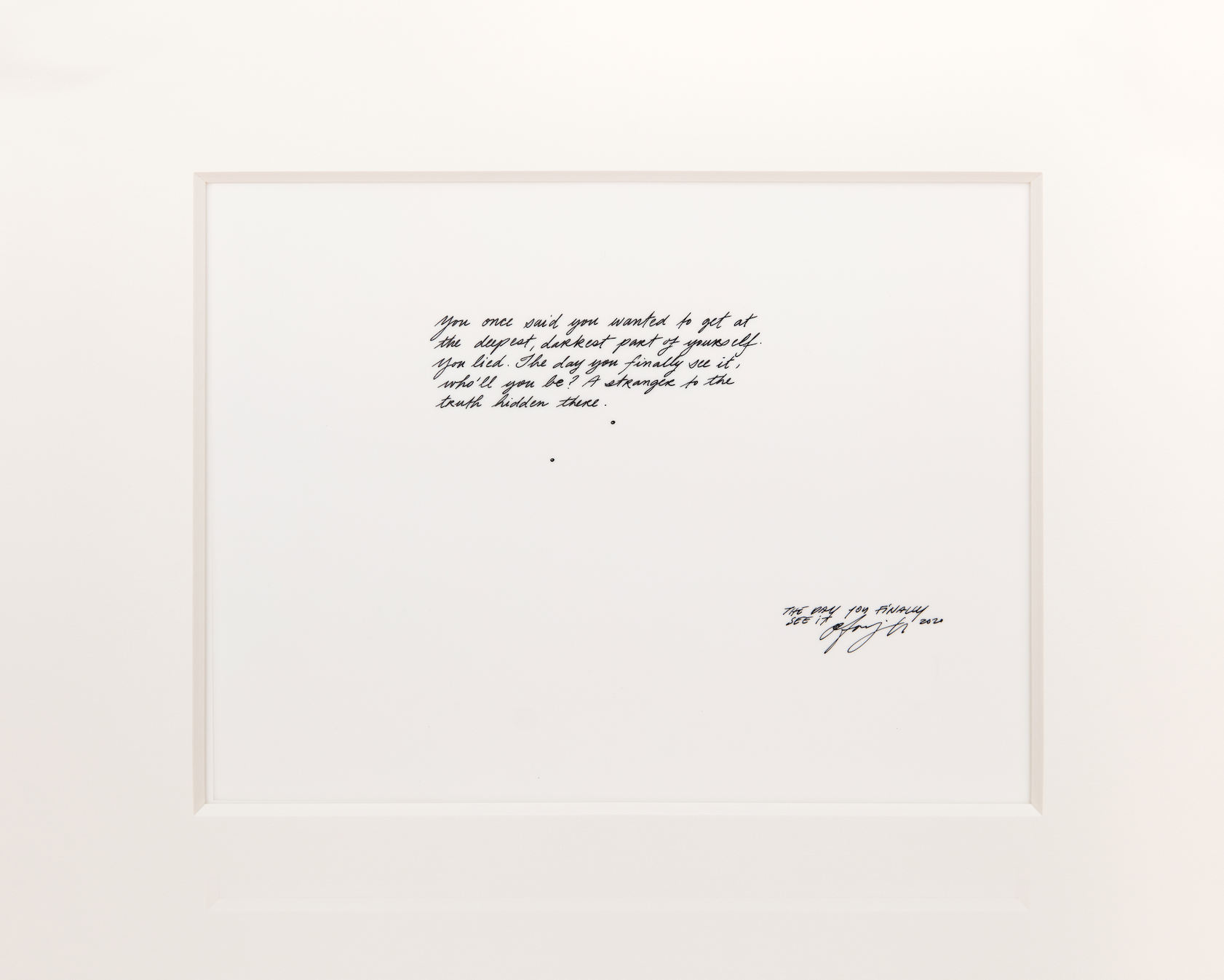 The Day You Finally See It, 2020, Diptych (Detail)