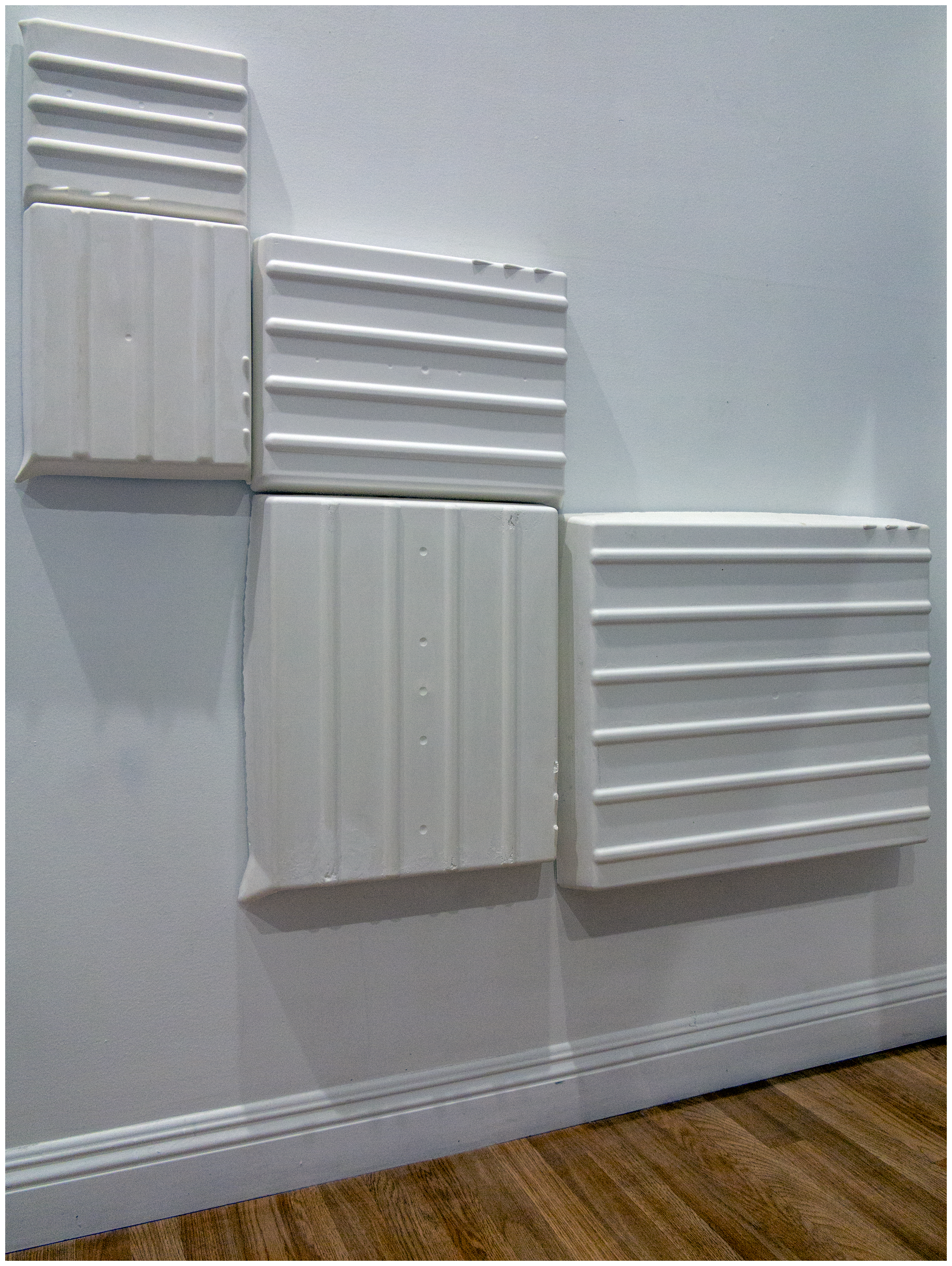 Birth Canal, 2017Plaster57.609 x 46.469 x 2.875 in.146.33 x 118.03 x 7.3 cm