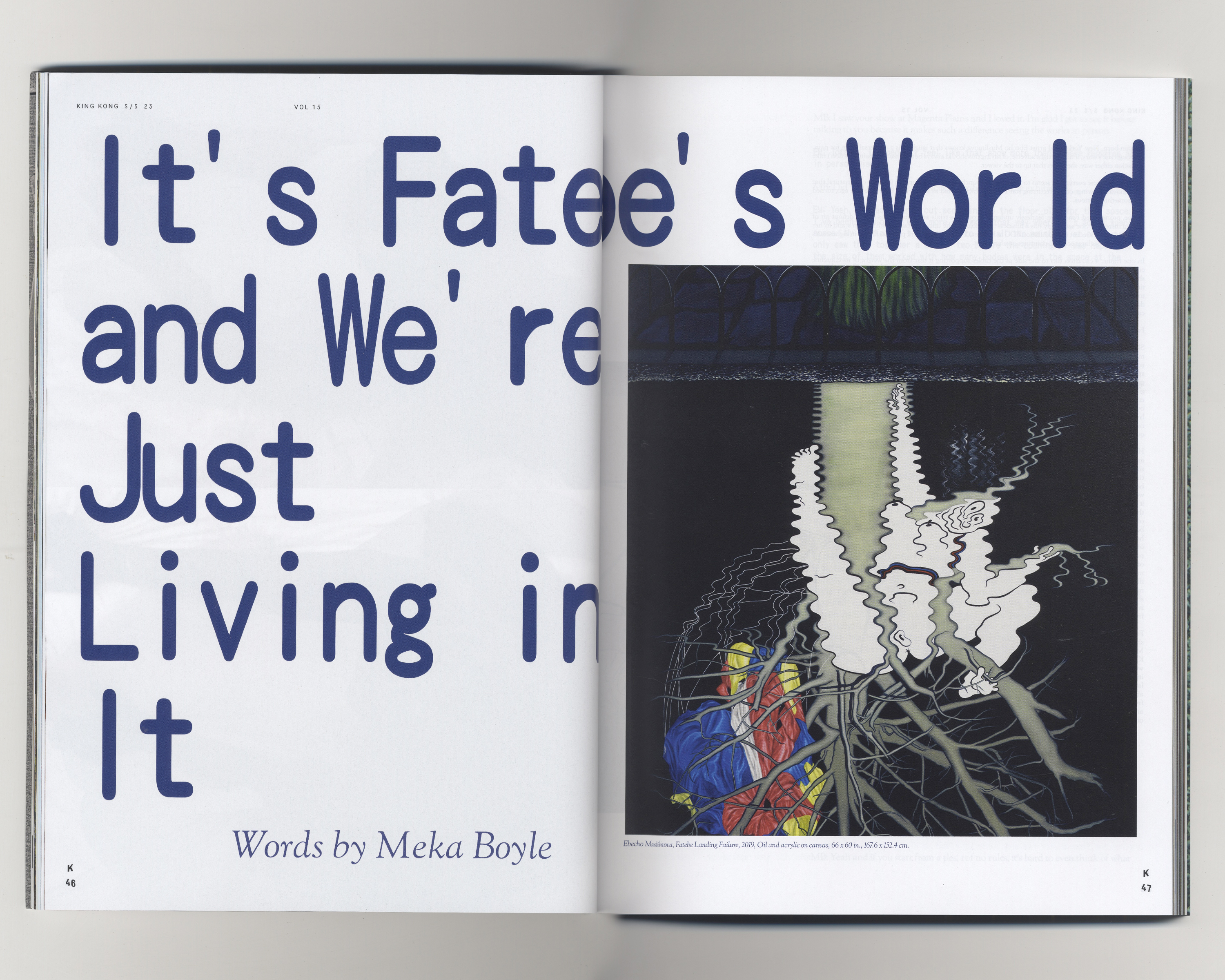 Layout for issue 15 of King Kong Magazine 