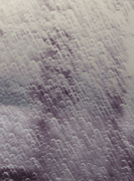 Rain 1, 20 x 15. Latex Ink on Silver Vinyl on Dibond.
