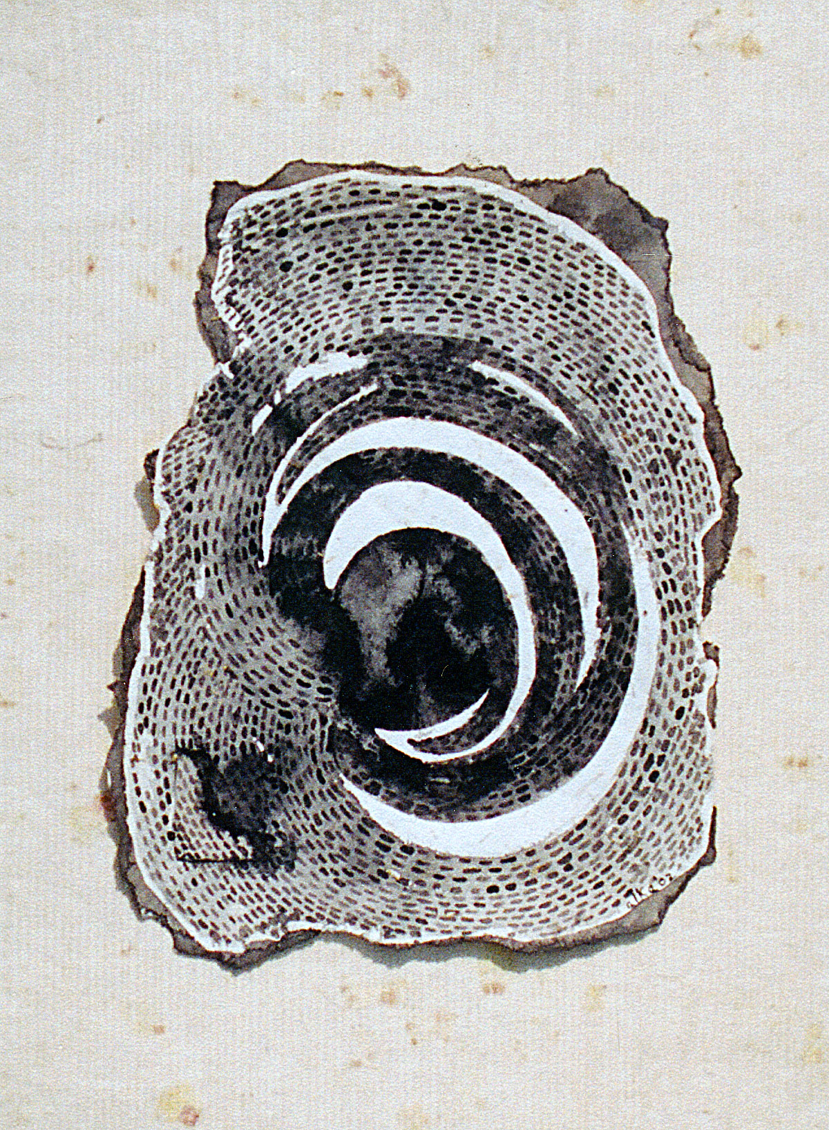 Untitled | Natural pigments on paper | 8.6" x 11"