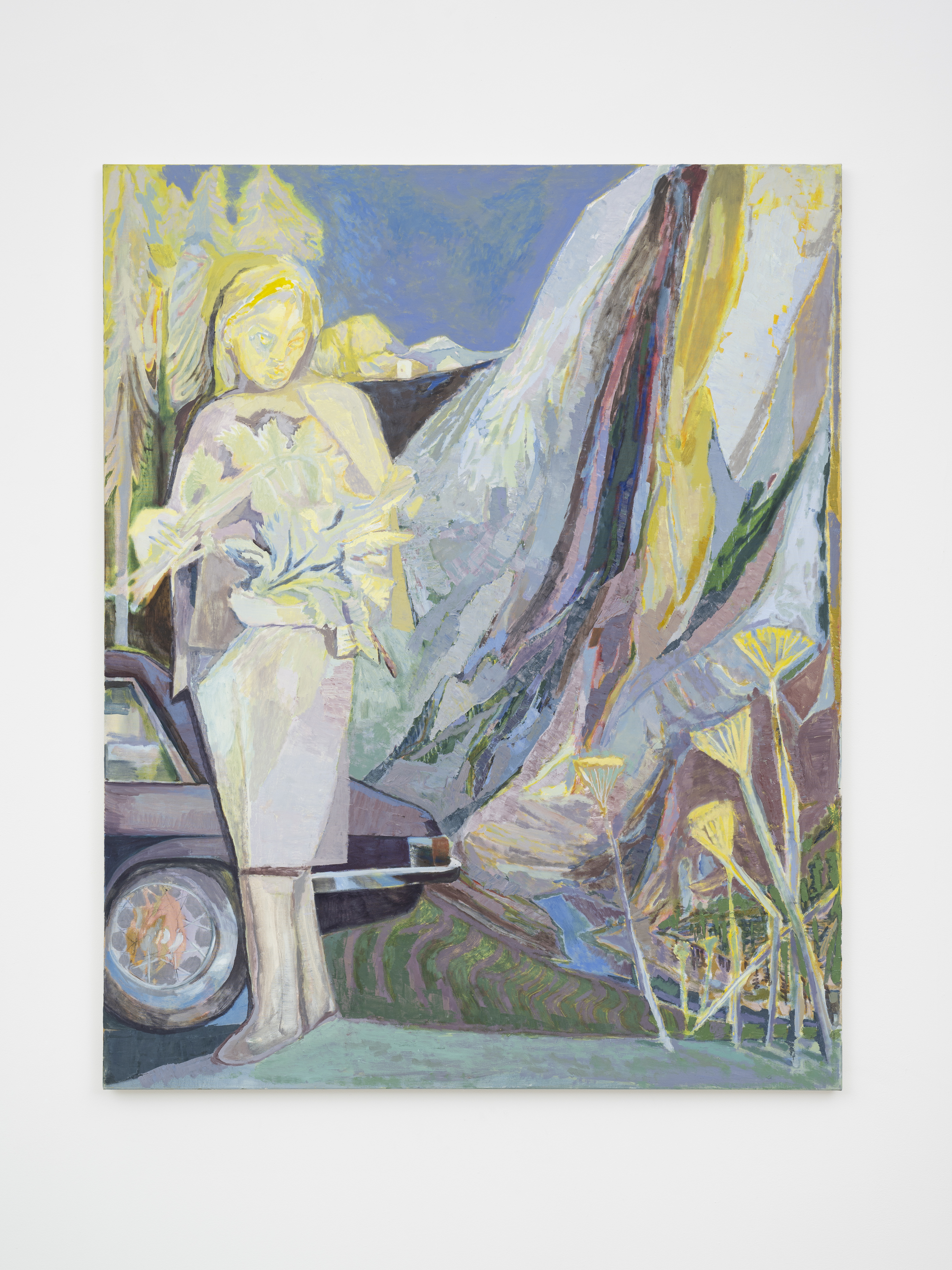 Roadside Bouquet, 2024 Oil on canvas 152 x 122 cm