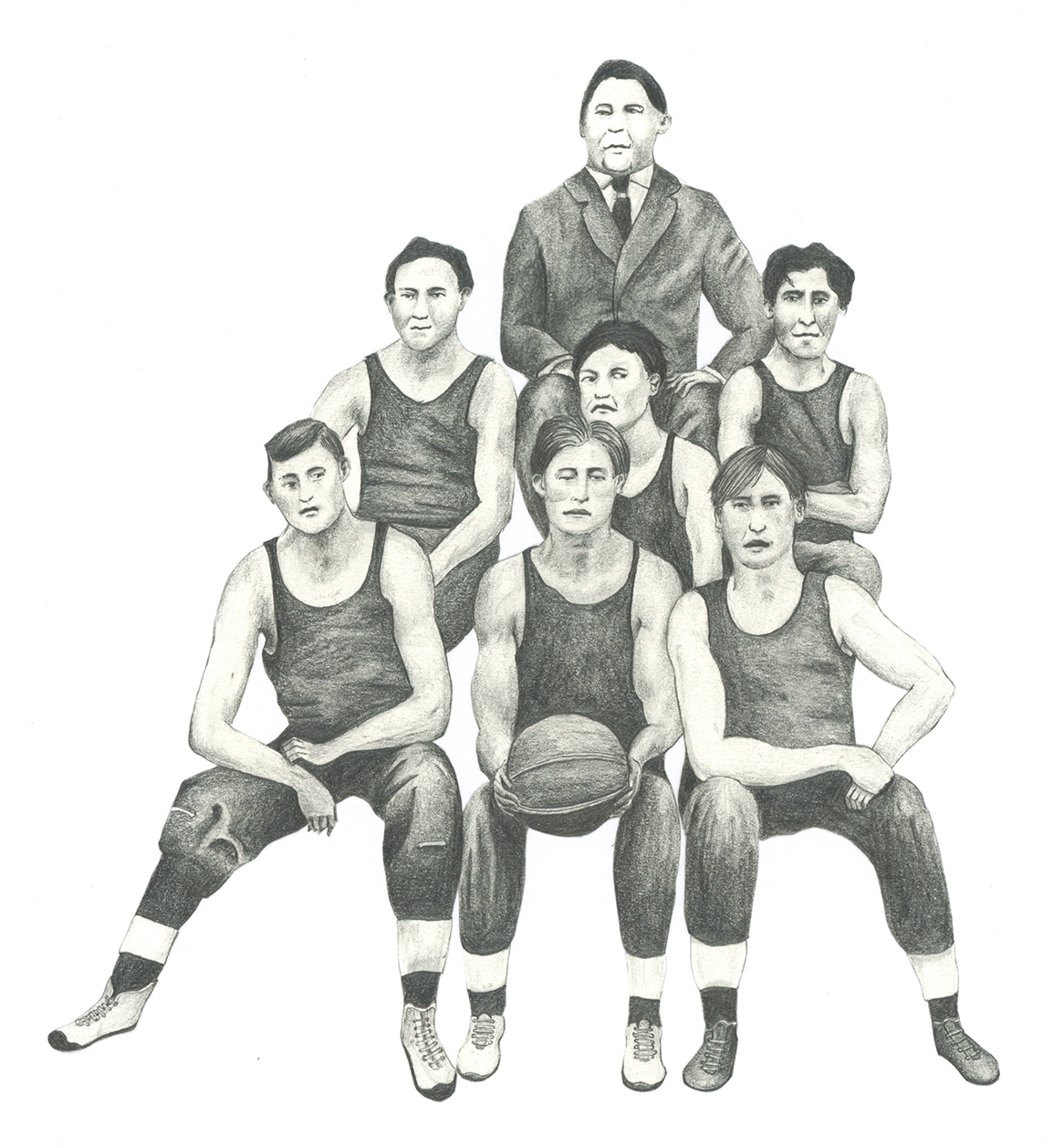  The 1909 Chilocco Indian Agricultural School basketball team