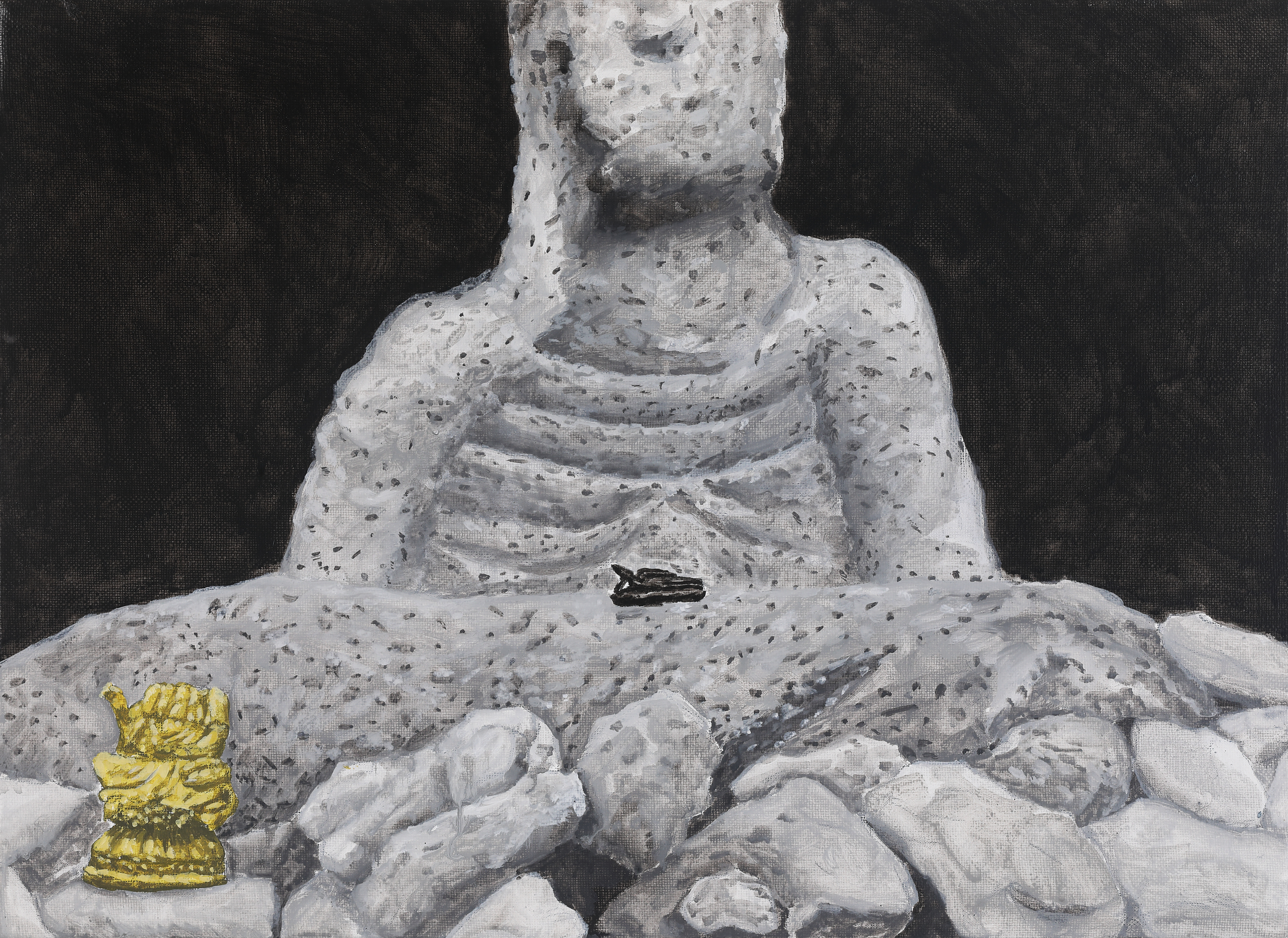 믿음의돌 The stone of faith_acrylic on canvas_33.4x45.5cm_2021