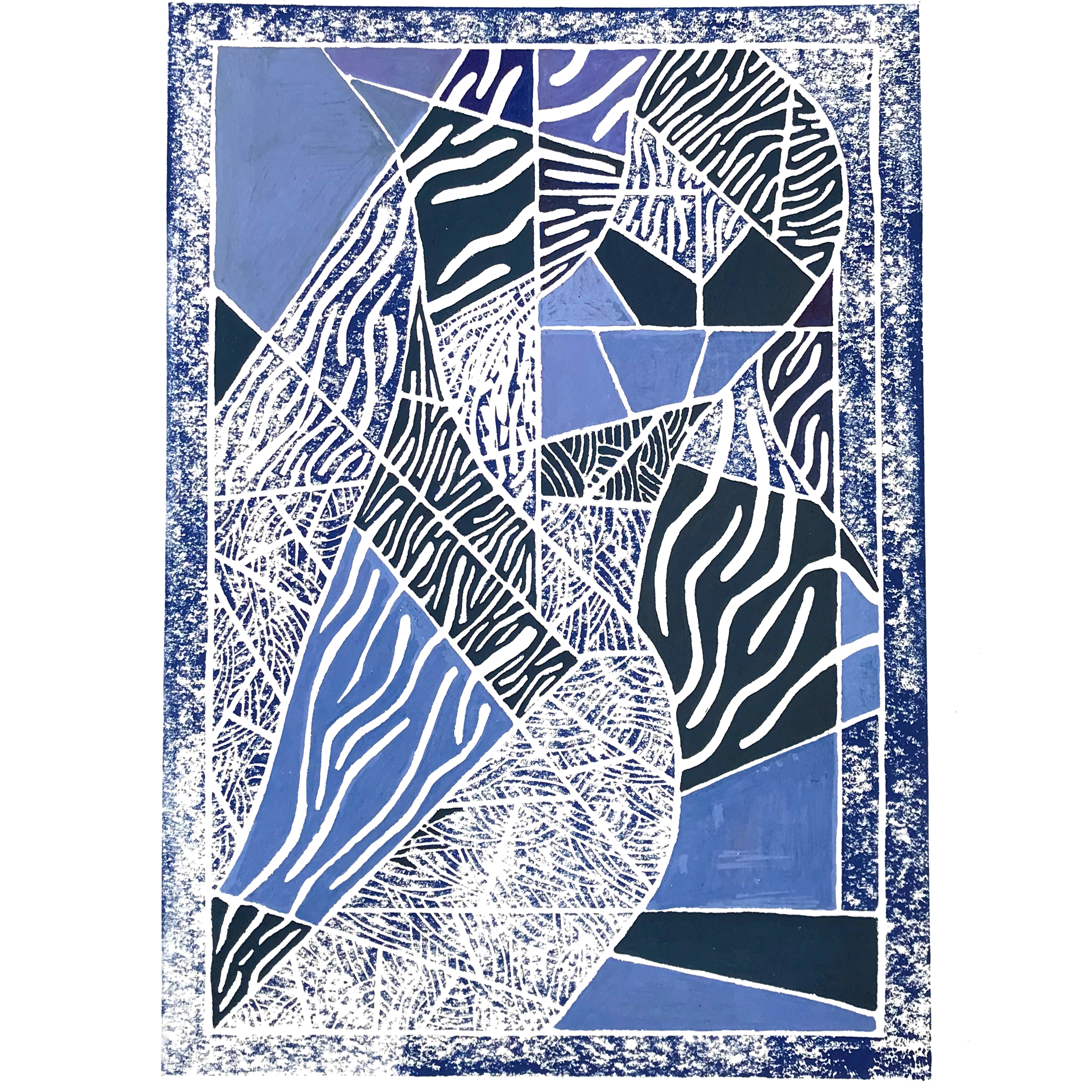 2021/intersections1#2/Linocut-Acrylic