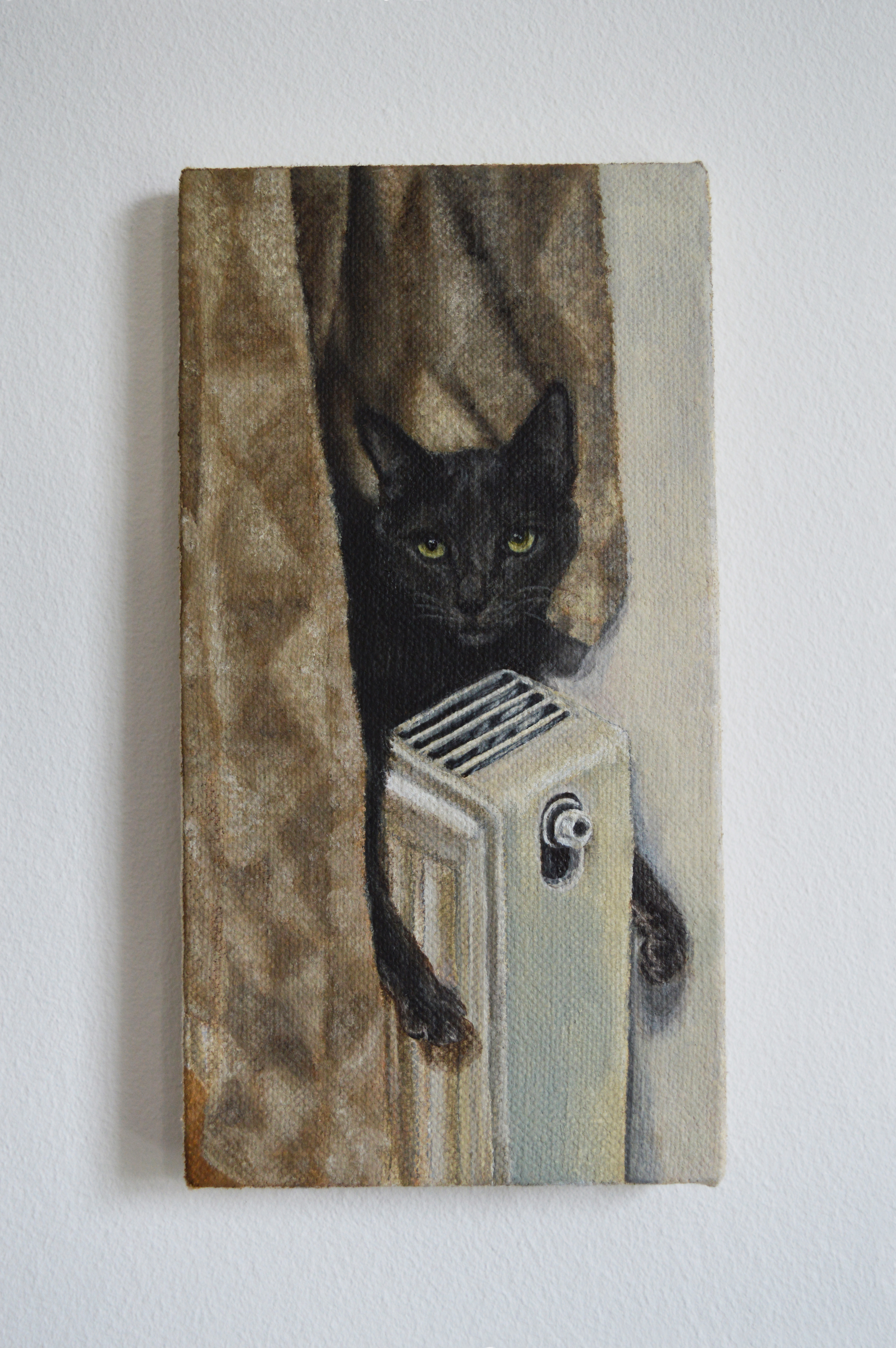 agnes   oil on canvas, 17.5 x 9 cm 