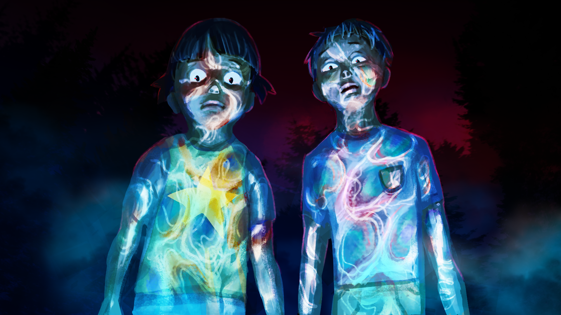 Two children witness a horrible aquatic horror