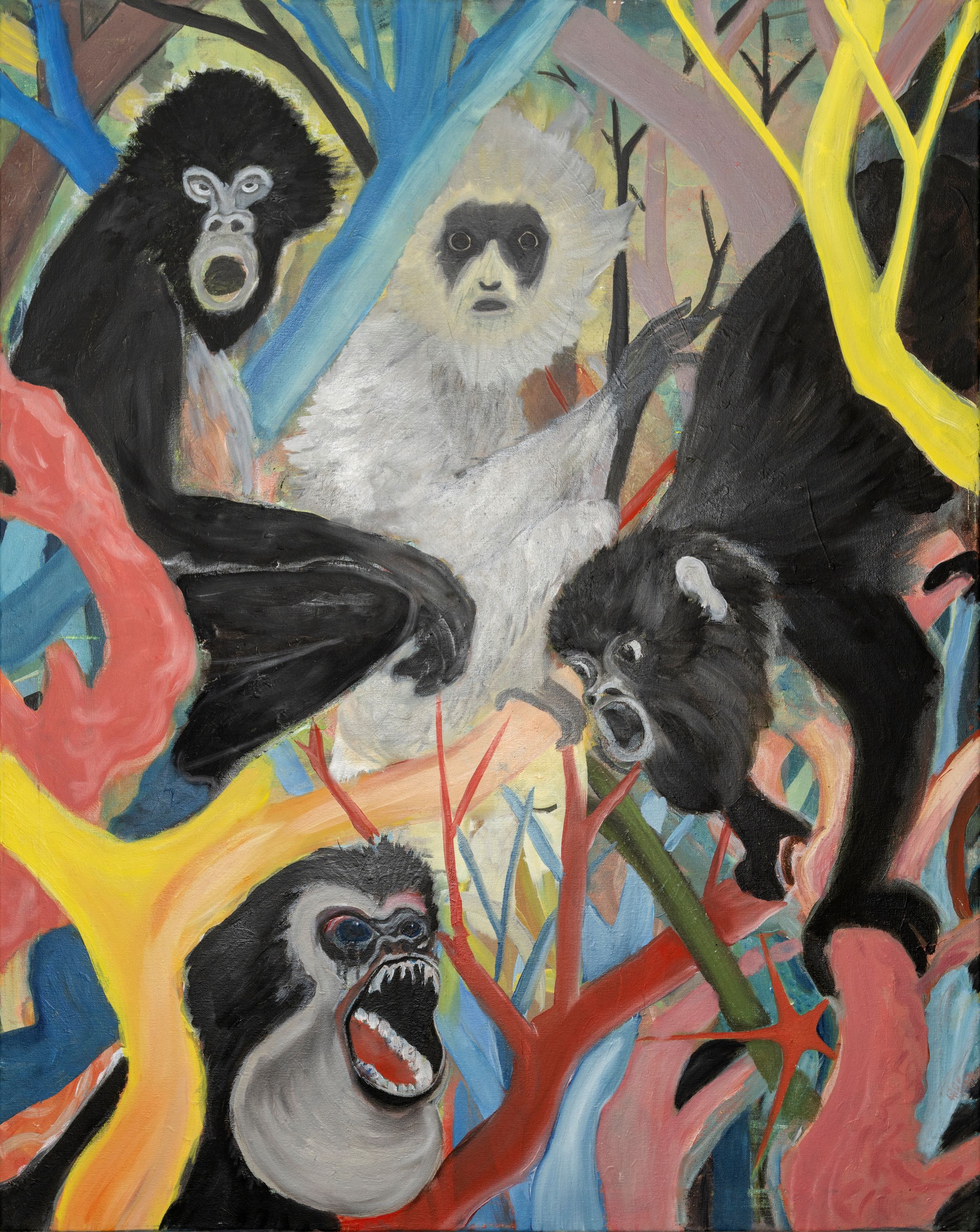 La magnifica scoperta del male - Oil and acrylic on canvas - 100x80 cm