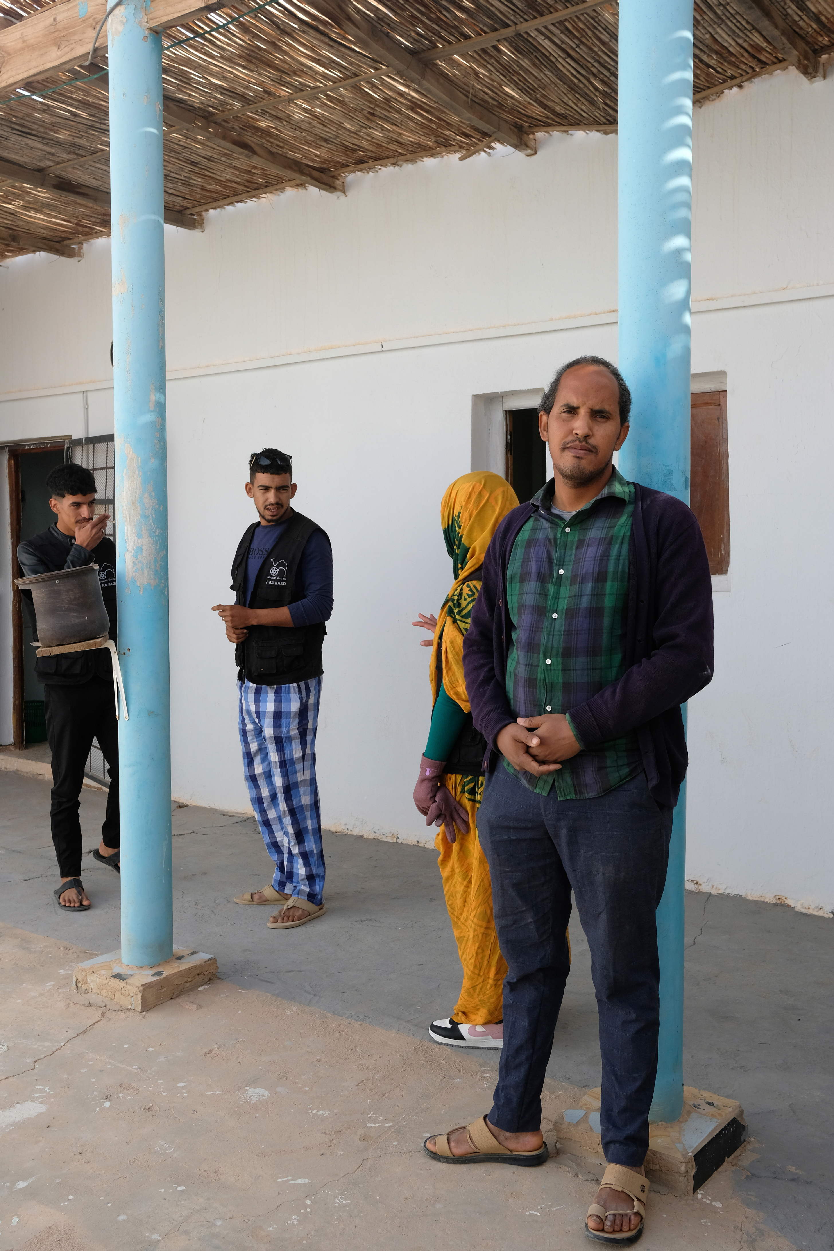 Hamoudi, professeur de photographie et d'analyse cinématographique dans l'école d'audiovisuel Abidin Kaid Saleh (EFA).