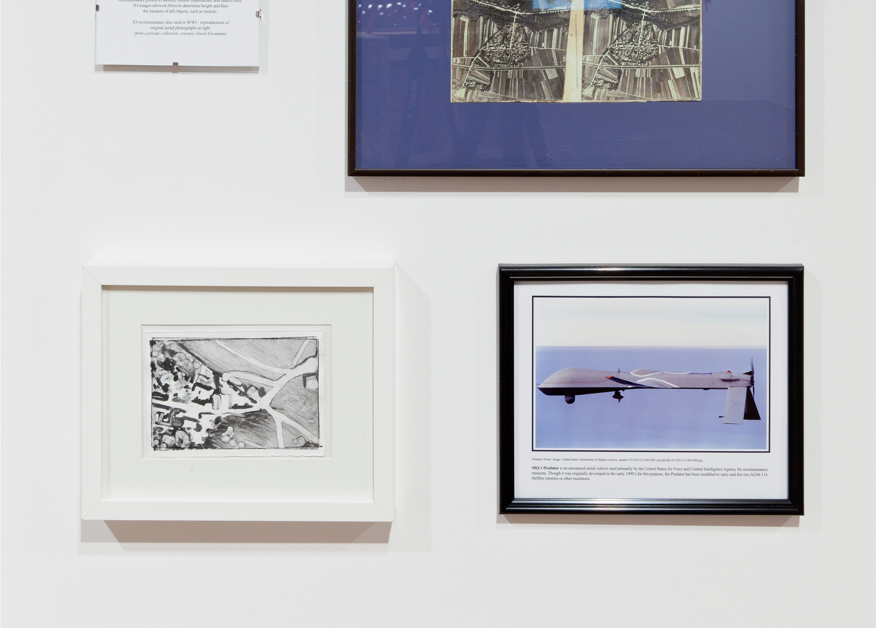Monoprint, photograph of the U.S military's Predator drone