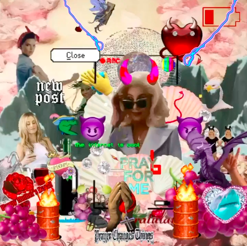 Xanthe Dobbie, Mother of Harlots, 2020, animated digital collage and poem, endless loop. Courtesy of the artist.