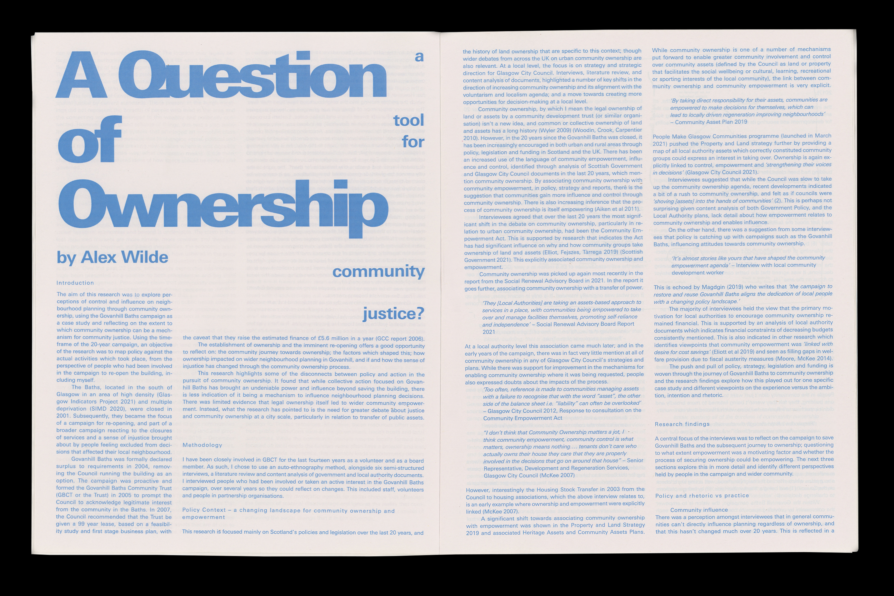 Design for the Spatial Justice newspaper, 2024