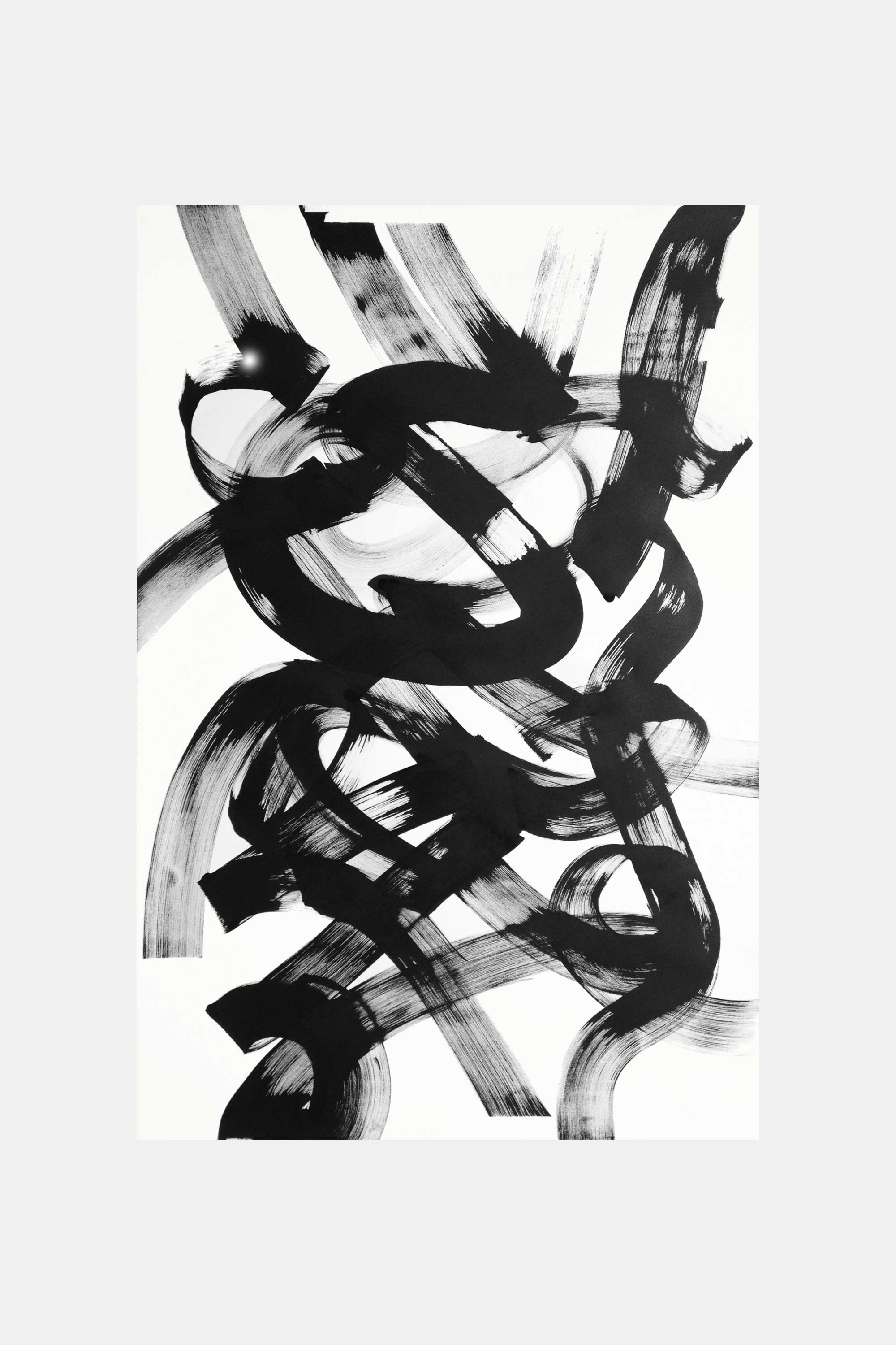 Improvisation, 2014. Ink on paper, 90&#160;x&#160;120&#160;cm.