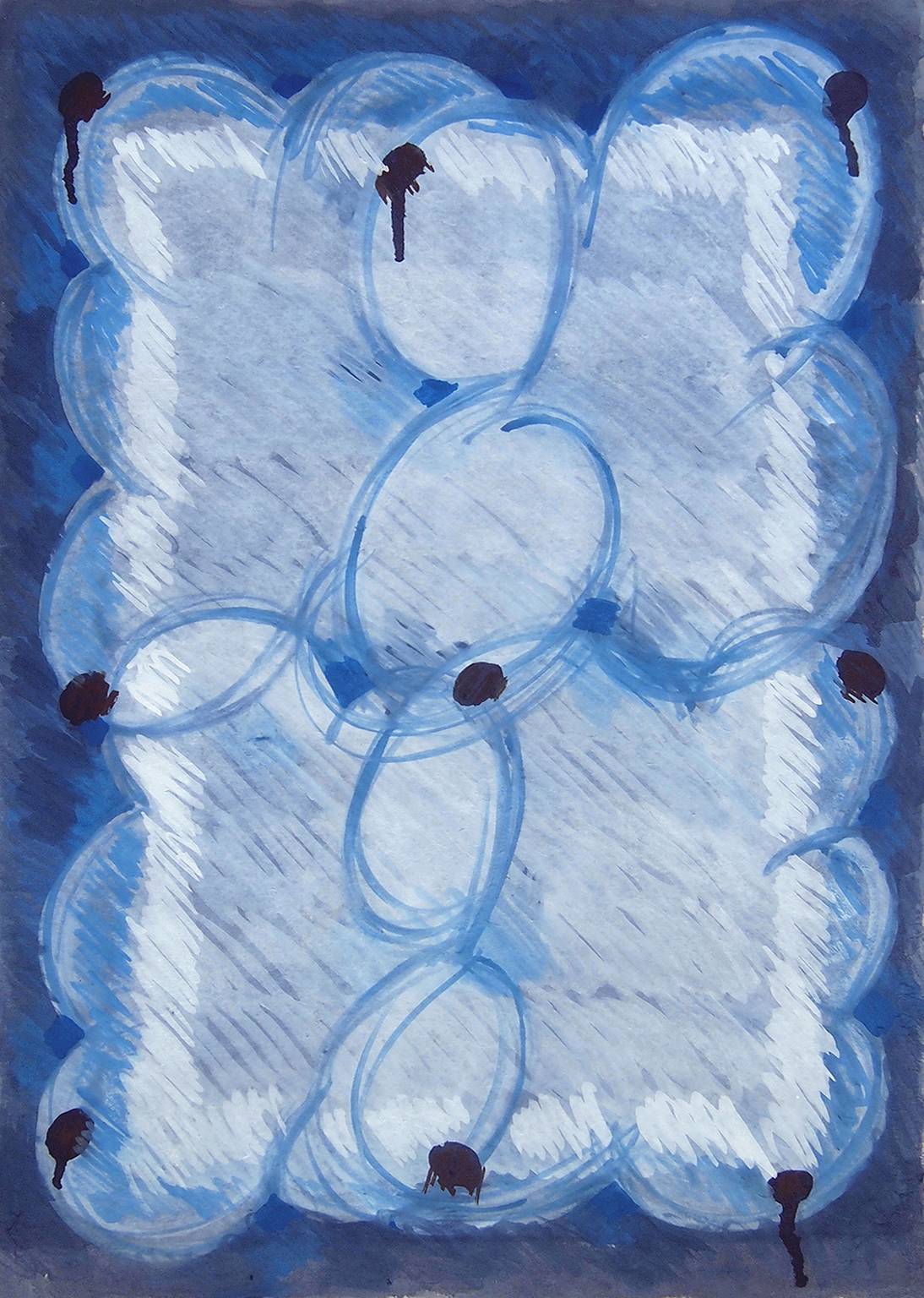 전이, 46×72cm, 순지에 채색, 2021