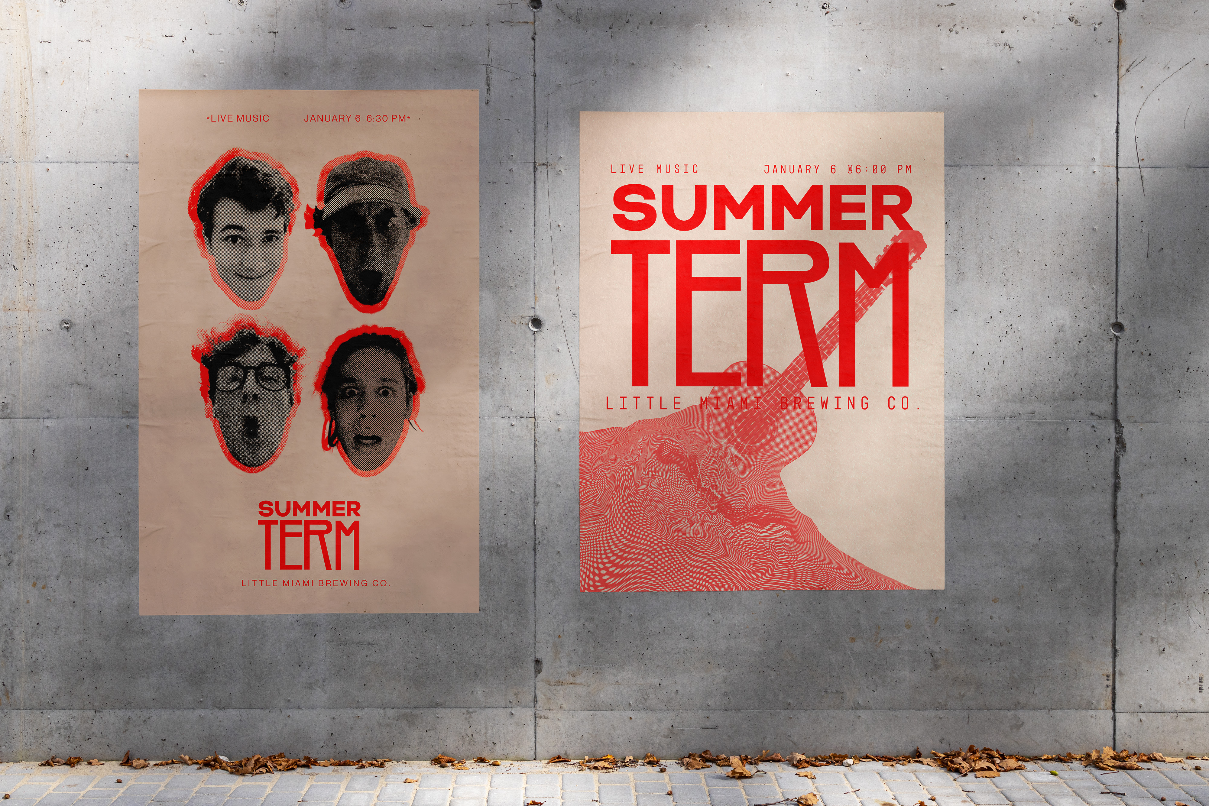 More posters promoting my band's show.