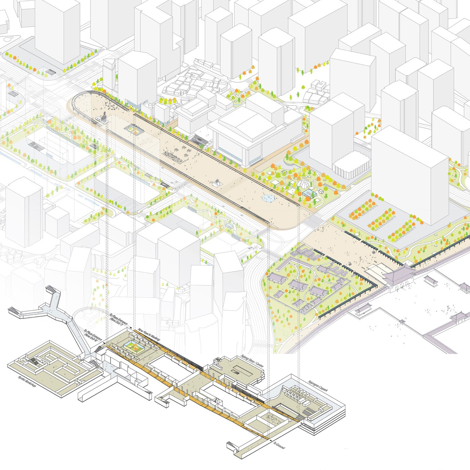 Gwanghwamun Square | Creating layered experiences of the city's past and present