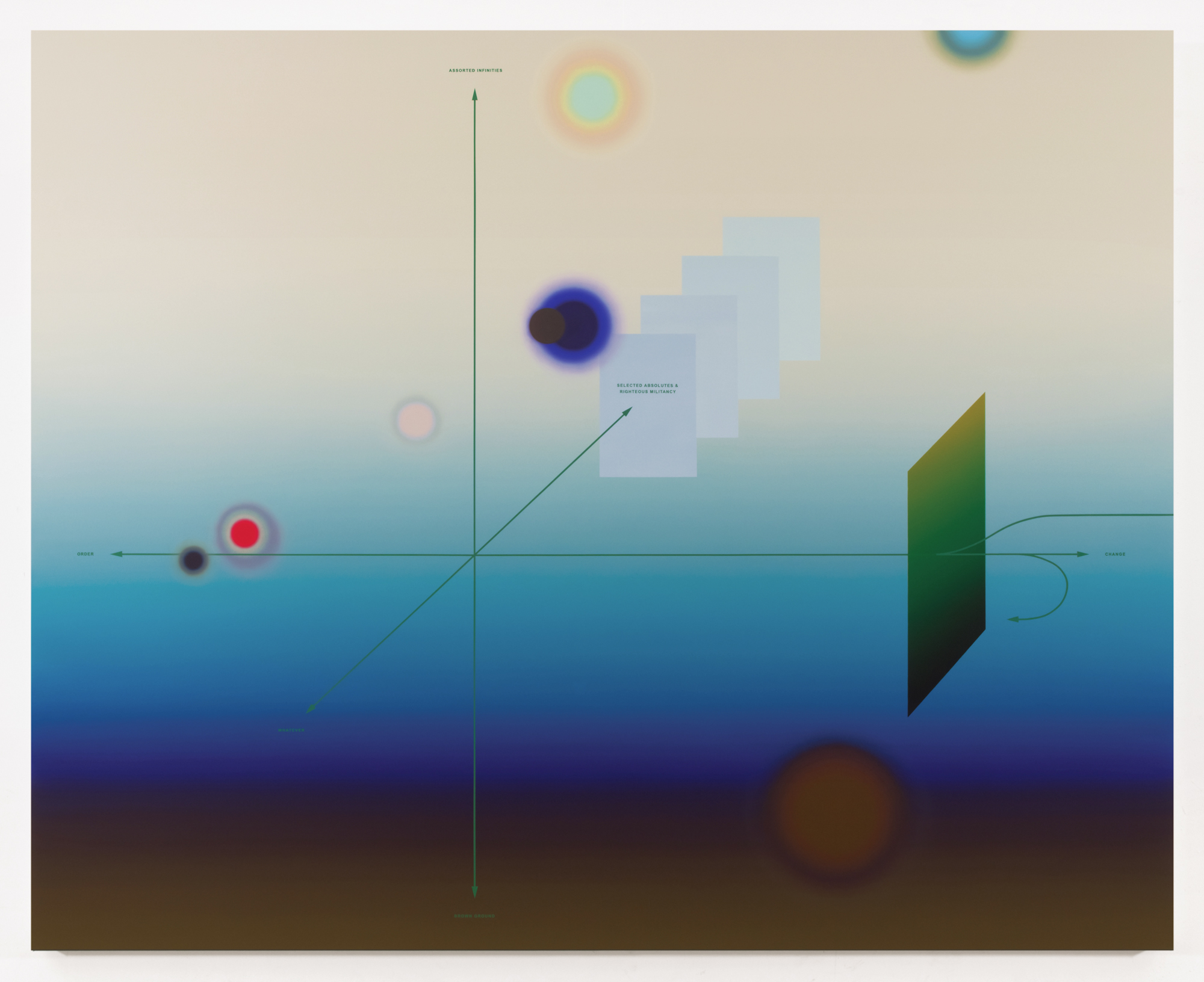 Selected Absolutes. 2016. Oil and acrylic on canvas, 85.5 x 105.5 (217 x 268 cm) 