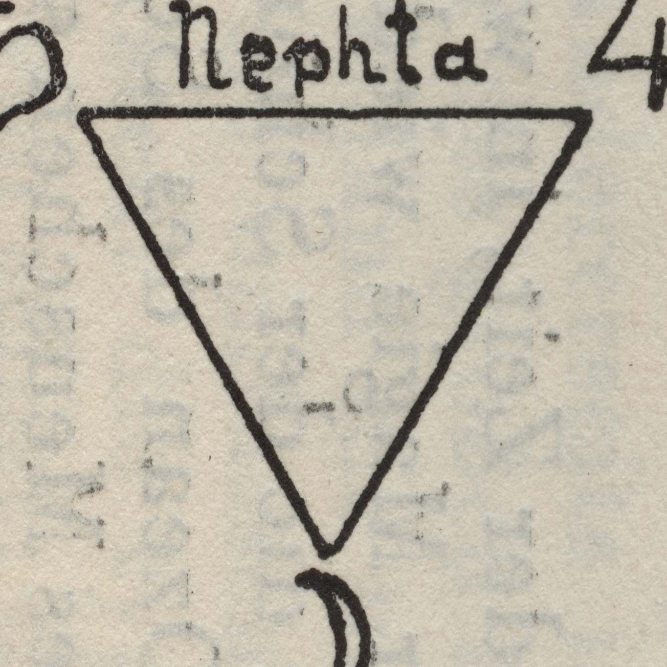 Sign 5/30 (Explanation of the astronomical and alphabetical table of Bembo, from Eliphas Levi, History of Magic, Vol. 1, 1926), 2014, carbon print, 40 x 40 cm