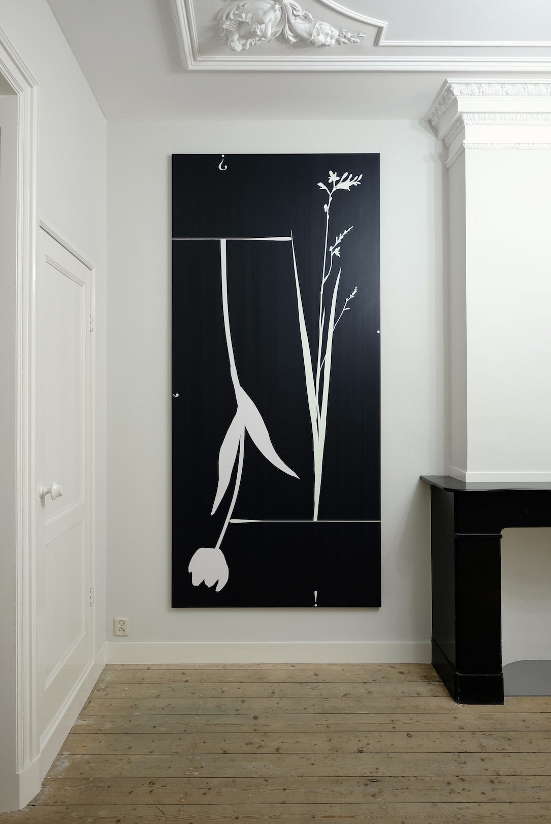 ‘Saying goodbye? Reaching up to the sky!’, 2023, acrylic on canvas, 250 x 115 cm