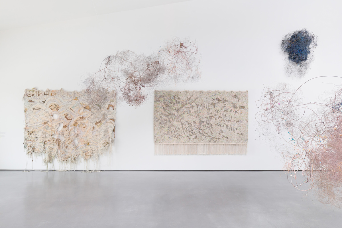 Igshaan Adams, Igshaan Adams: Weerhoud (2024) | Installation view at The Hepworth Wakefield, Wakefield, UK | Photos by Mark Blower