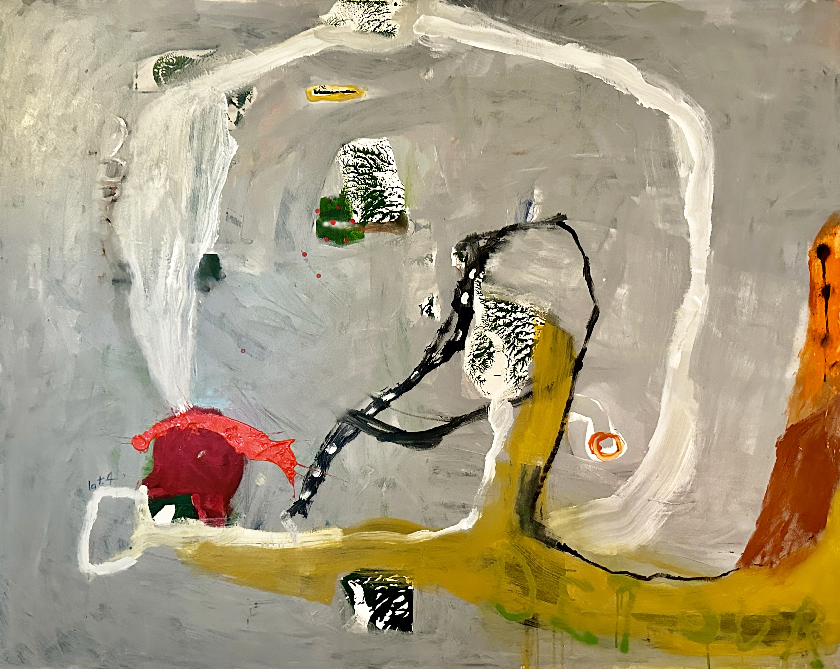 Everest and the apple treeMixed Media on Canvas 125cm x 152cm︎