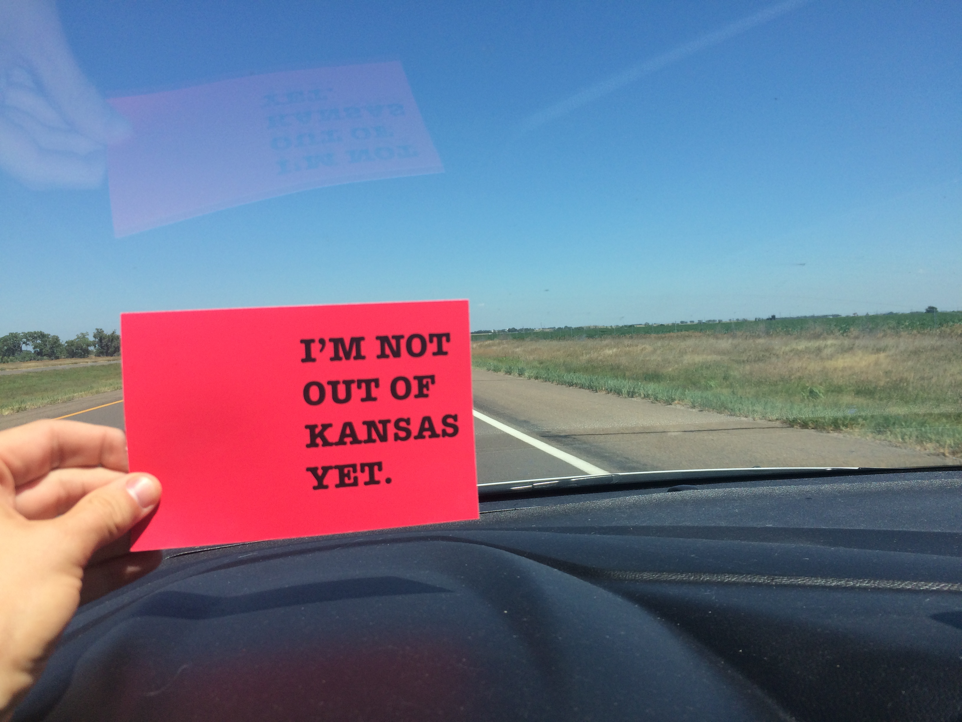 It felt like I'd never get out of Kansas.