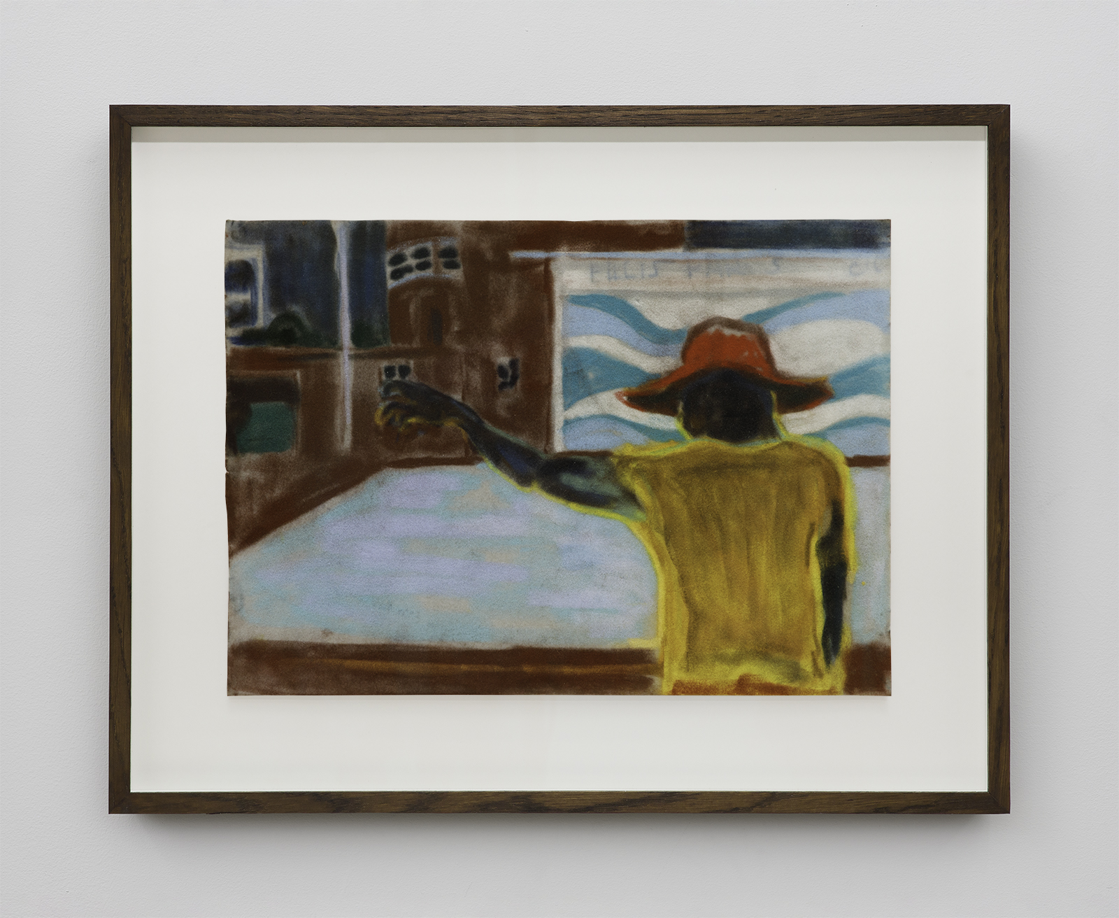 Study for ‘The Diver’ no.1, 2023, pastel on Hahnemühle Velour, 25 x 35 cm (9 7/8 x 13 3/4 in)