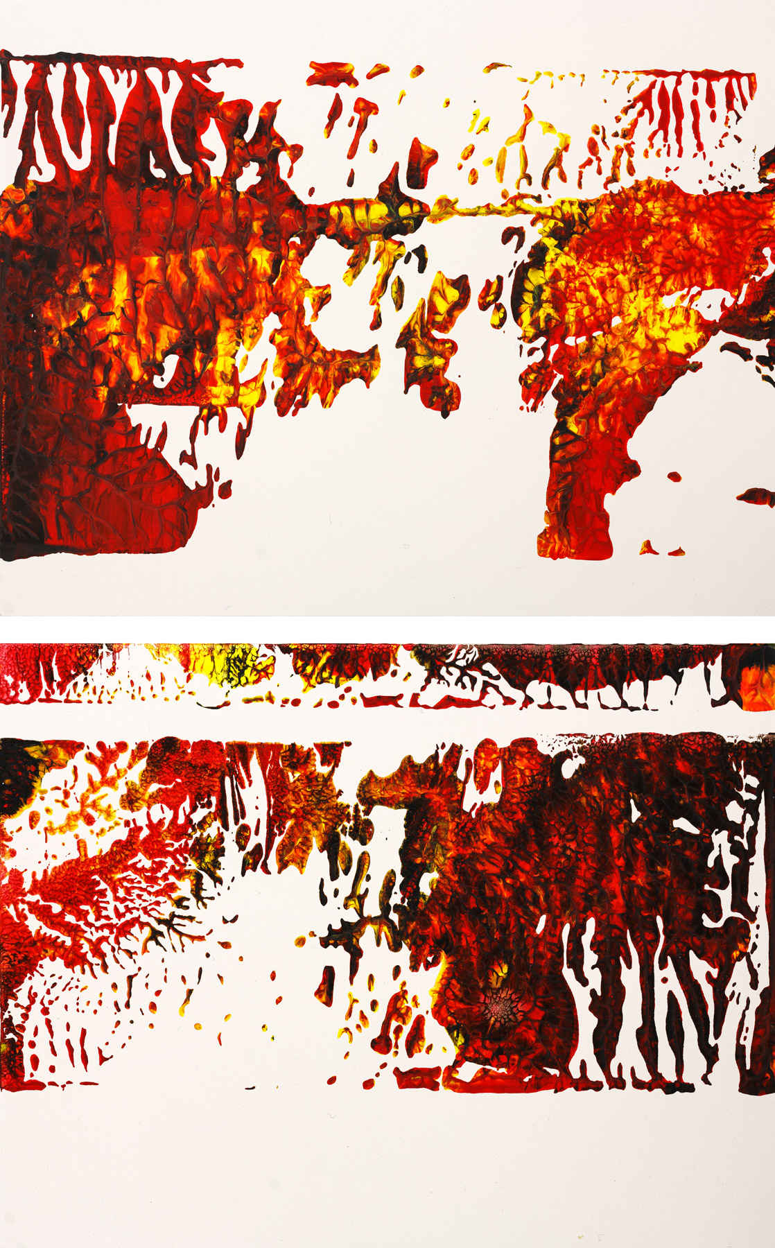 o.T.Acryl auf Kartonje ca. 22 x 29 cm