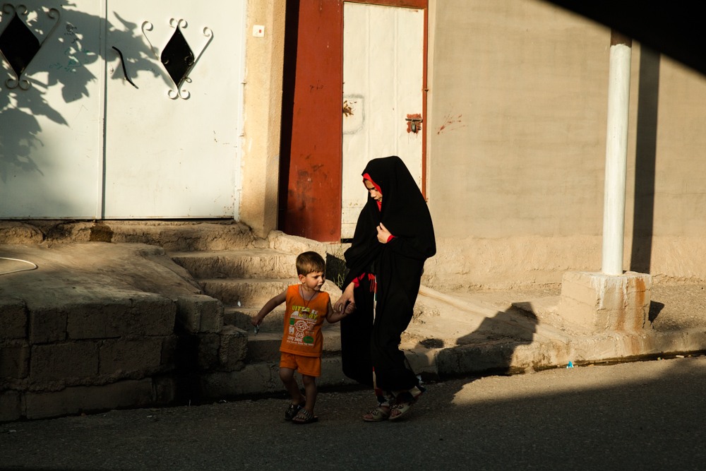 Taza Khurmatu, south of Kirkuk. July 2015. Taza Khurmatu is a village populated by shi'a Turkmen.