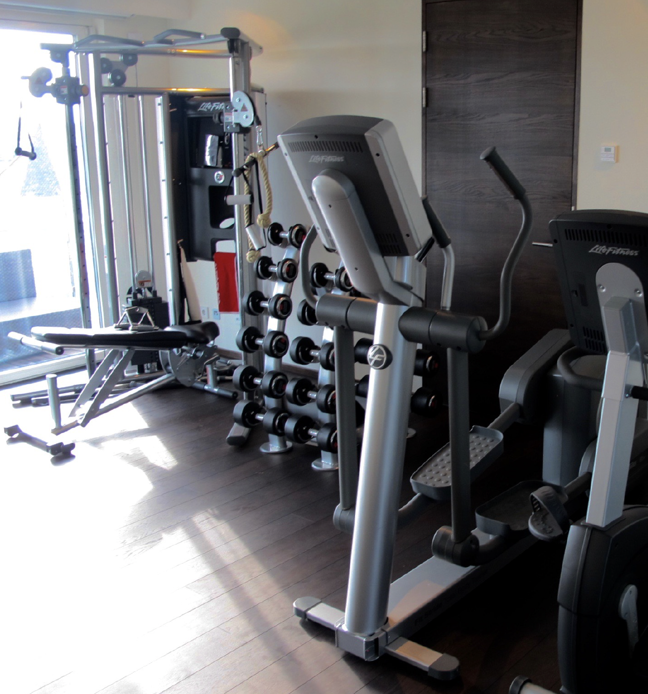 Gym med cityutsiktsläge!