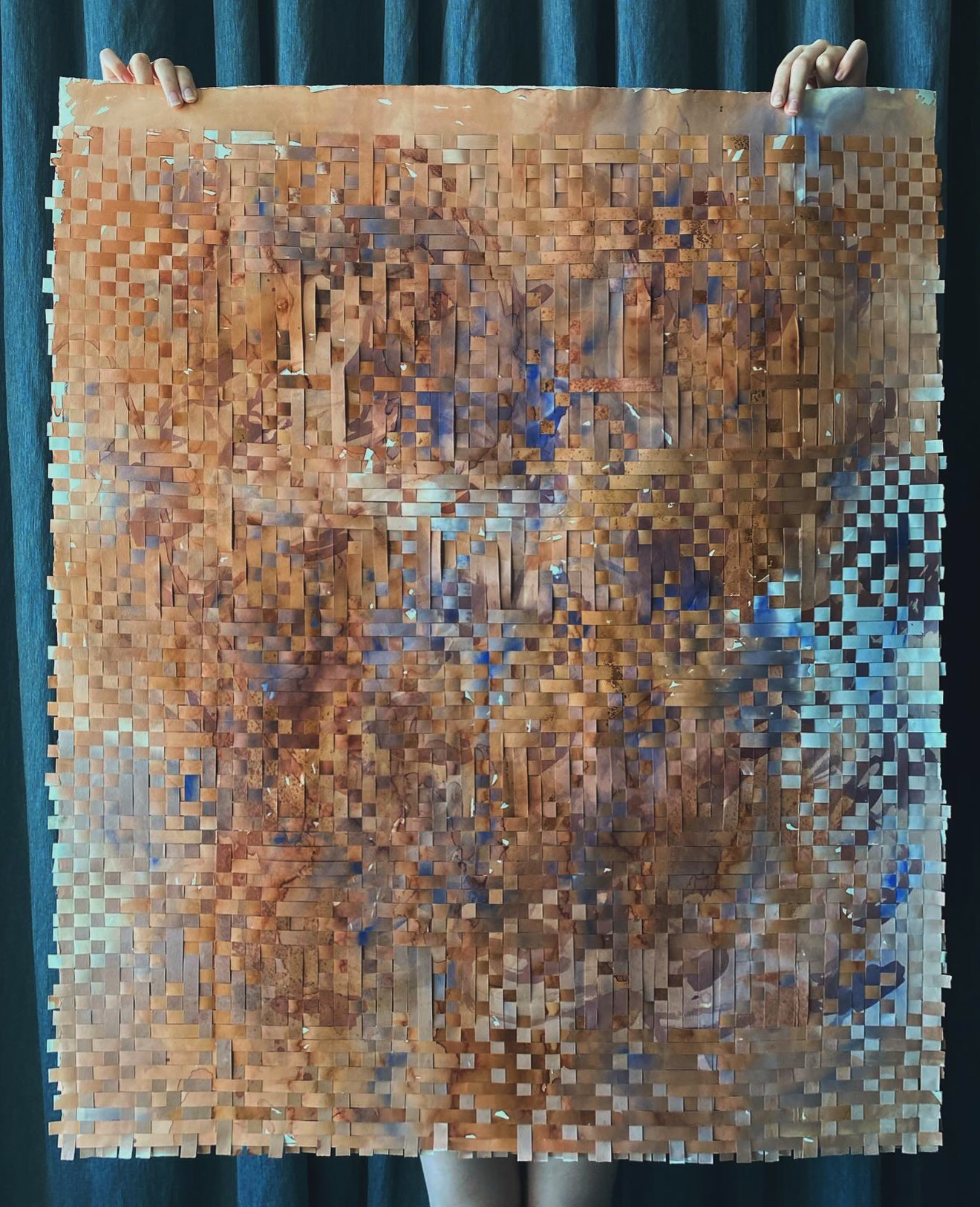 Chroma no1, natural handmade inks, cotton paper, 85x105cm, 2025