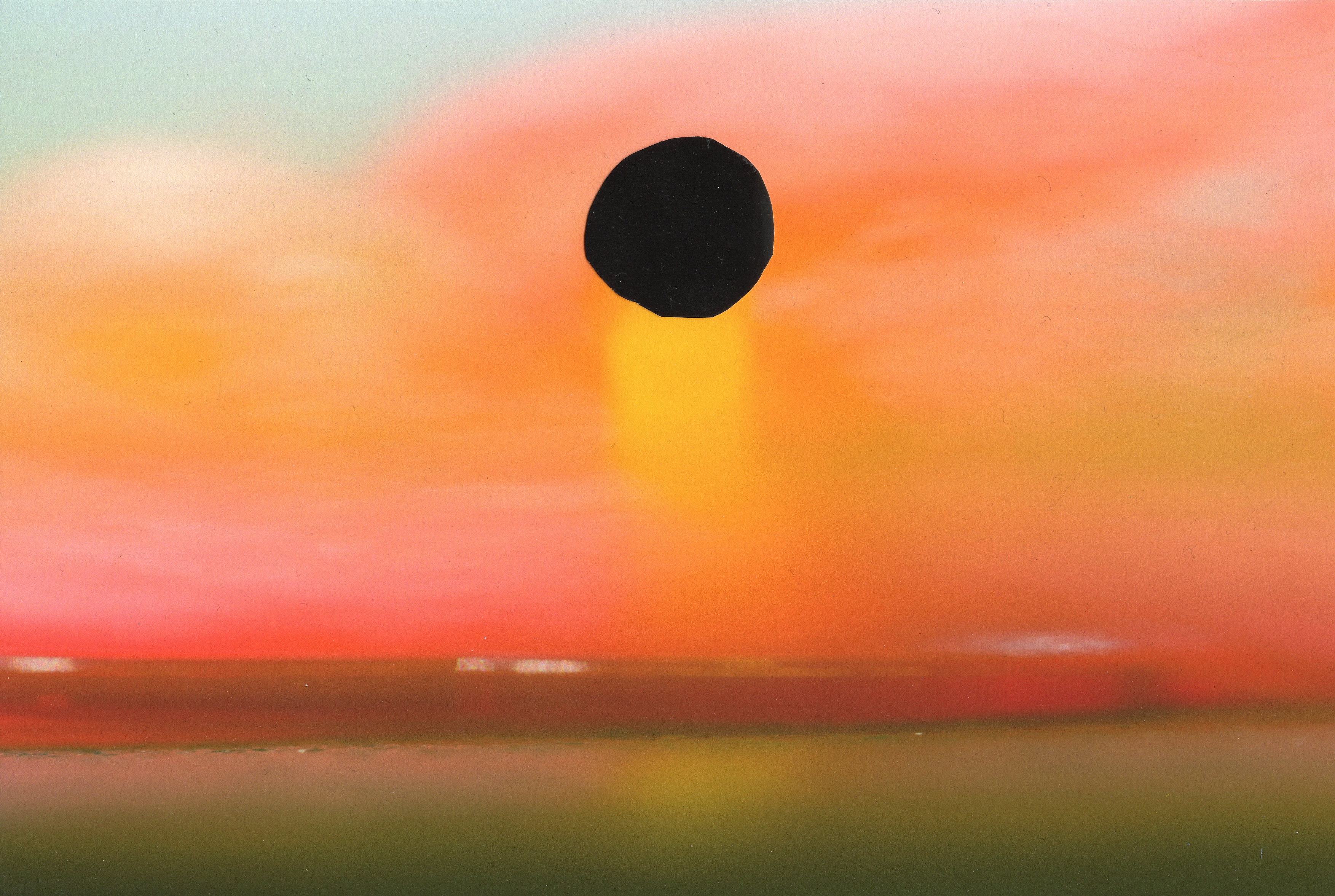 Black Sun, 2023, photomontage of giclée prints, 30 x 20 cm