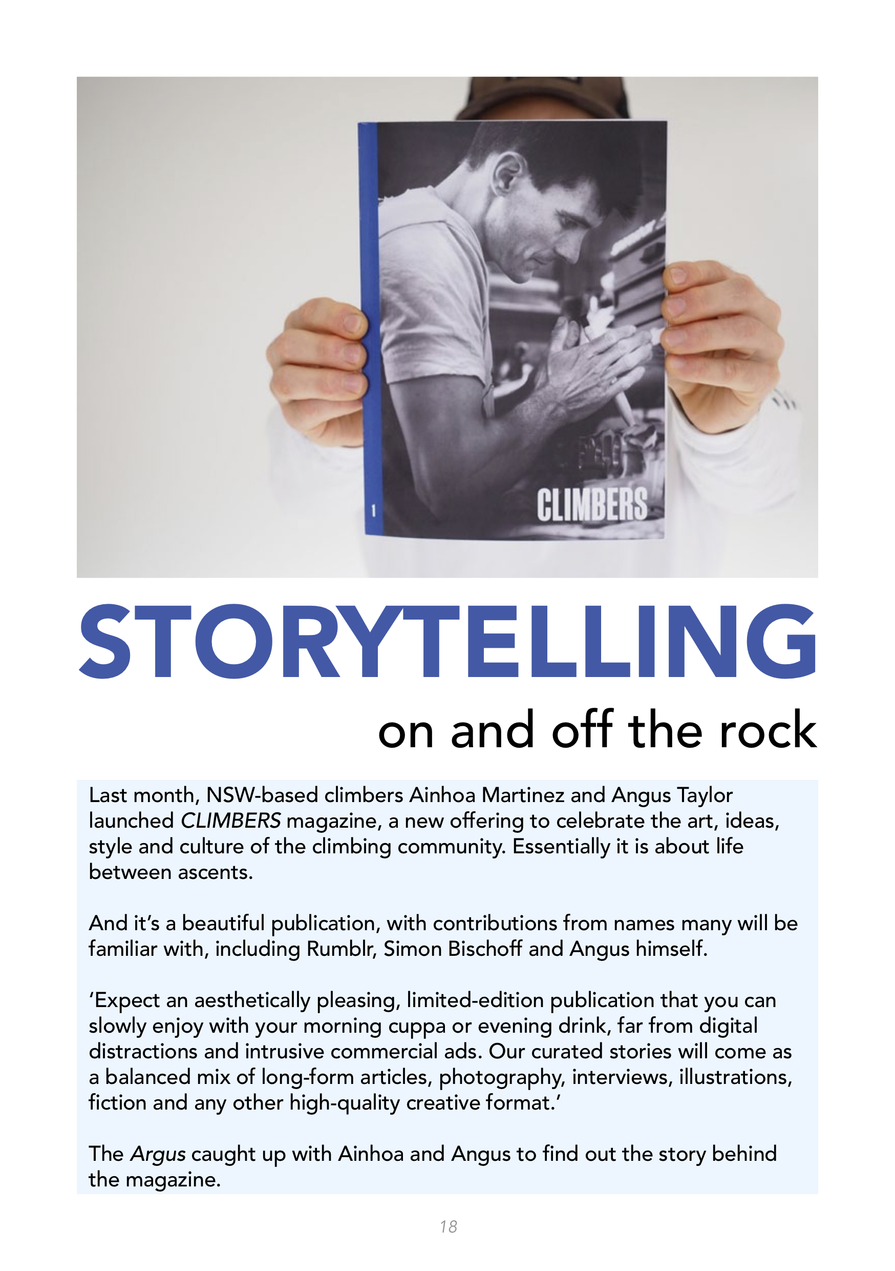 22/9/2021 Interview with the Victorian Climbing Club