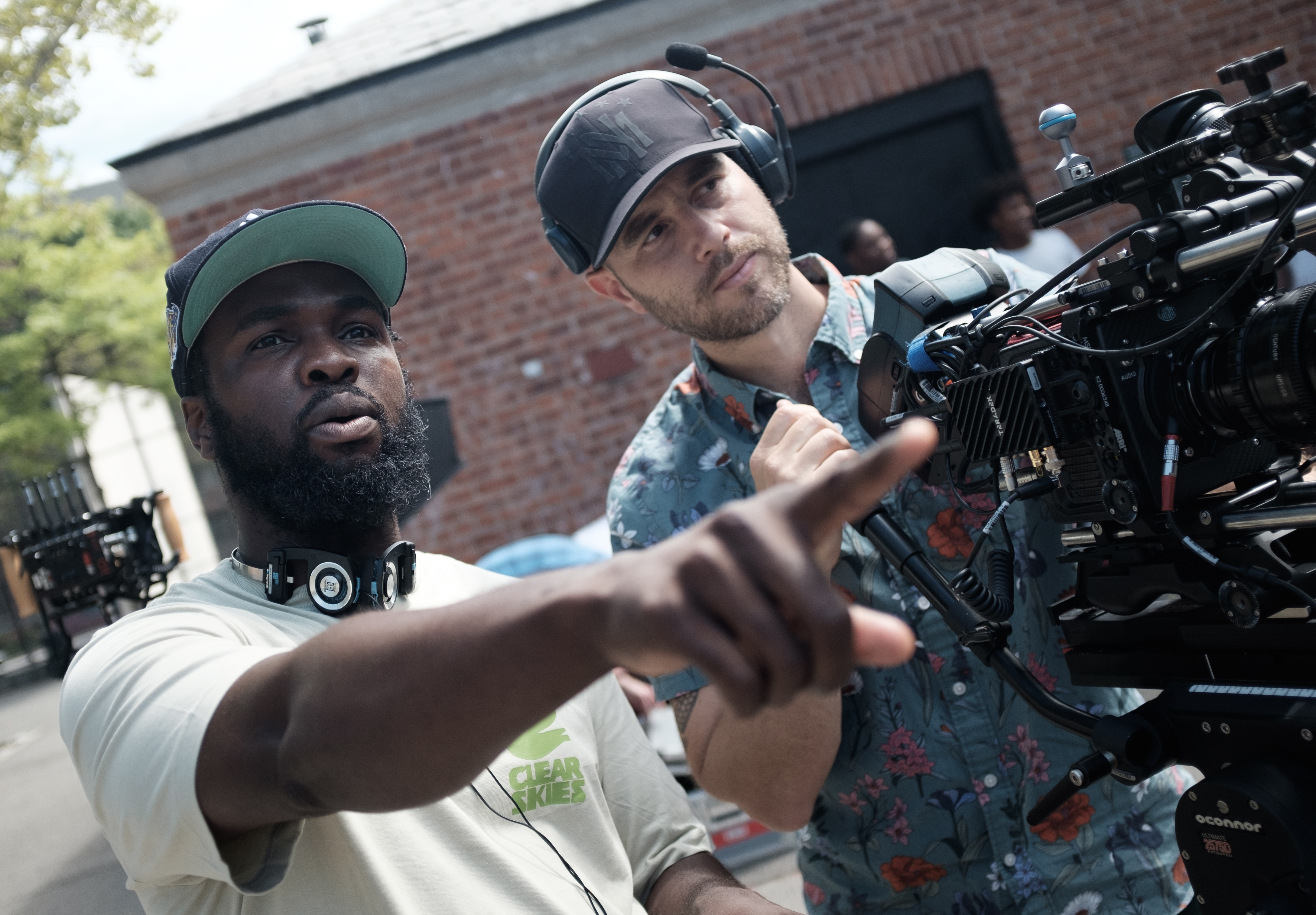 On set with Director Wale Olukayode