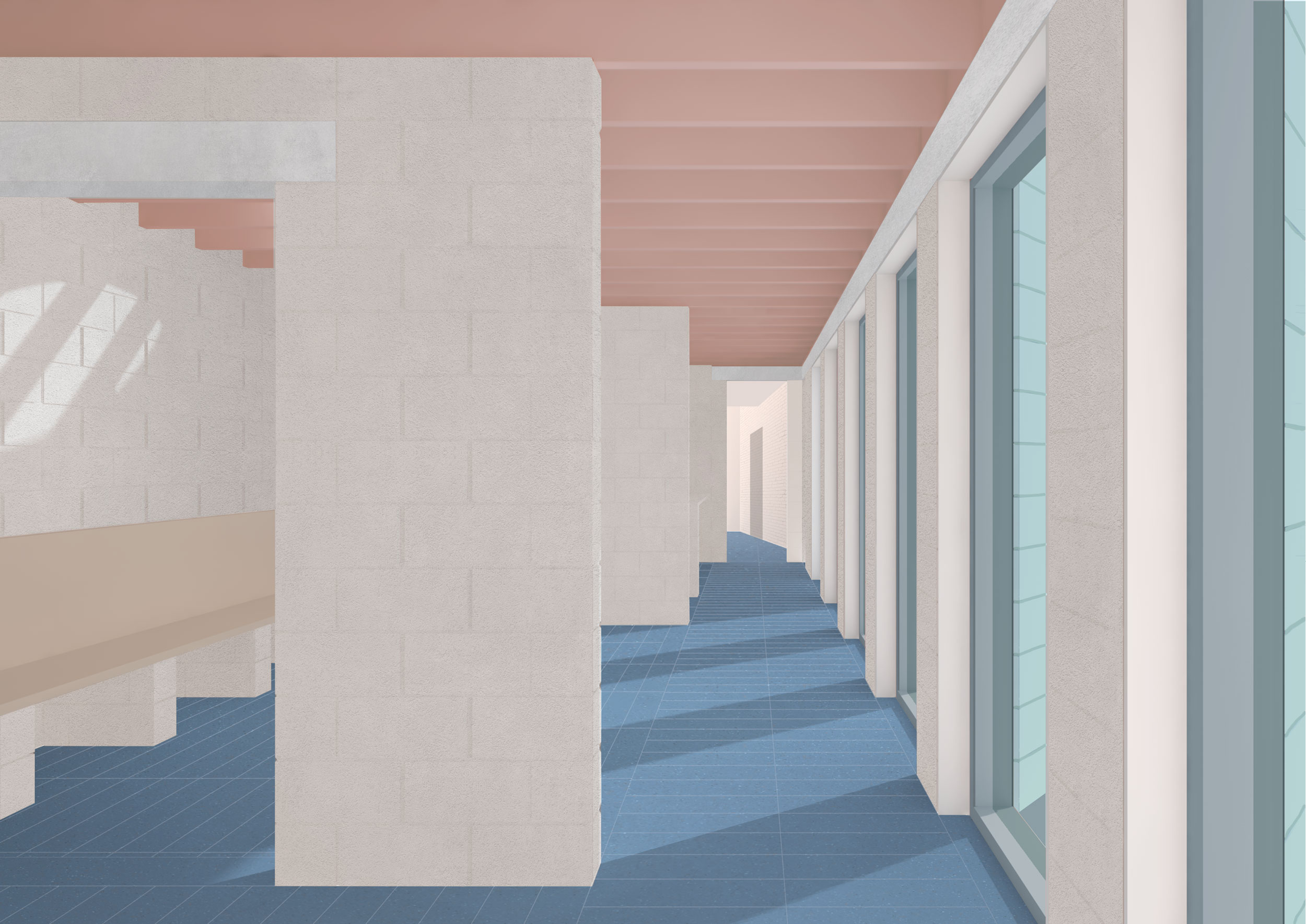 A procession of interlinked living spaces