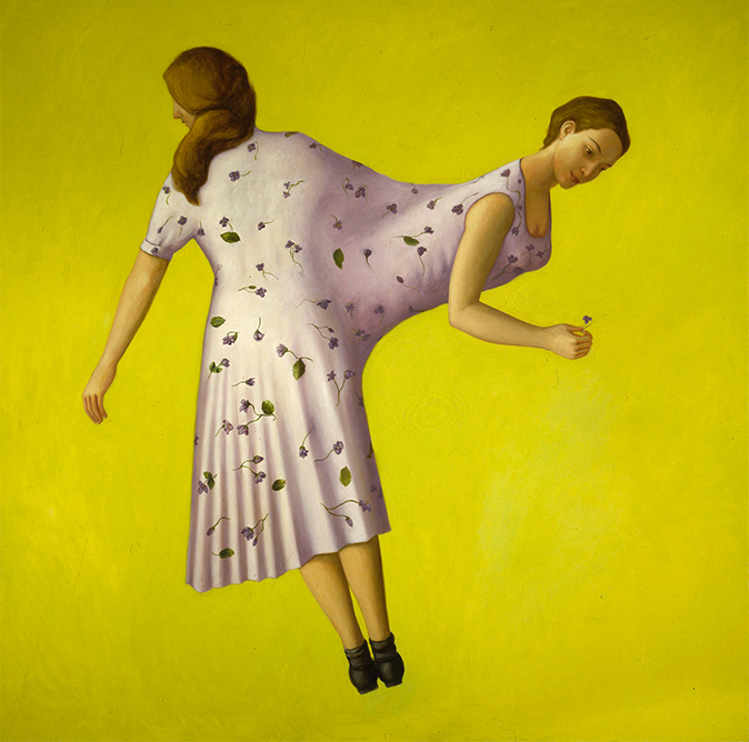  PROFUMO DI VIOLETTA   2001 olio su tela cm 190x190