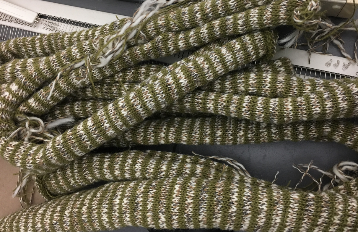 Knitting Striped Hems