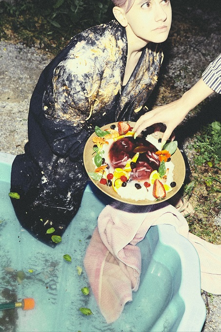 Backyard BBQ food fight for Corepret suit series. Image Ilona Savchenko