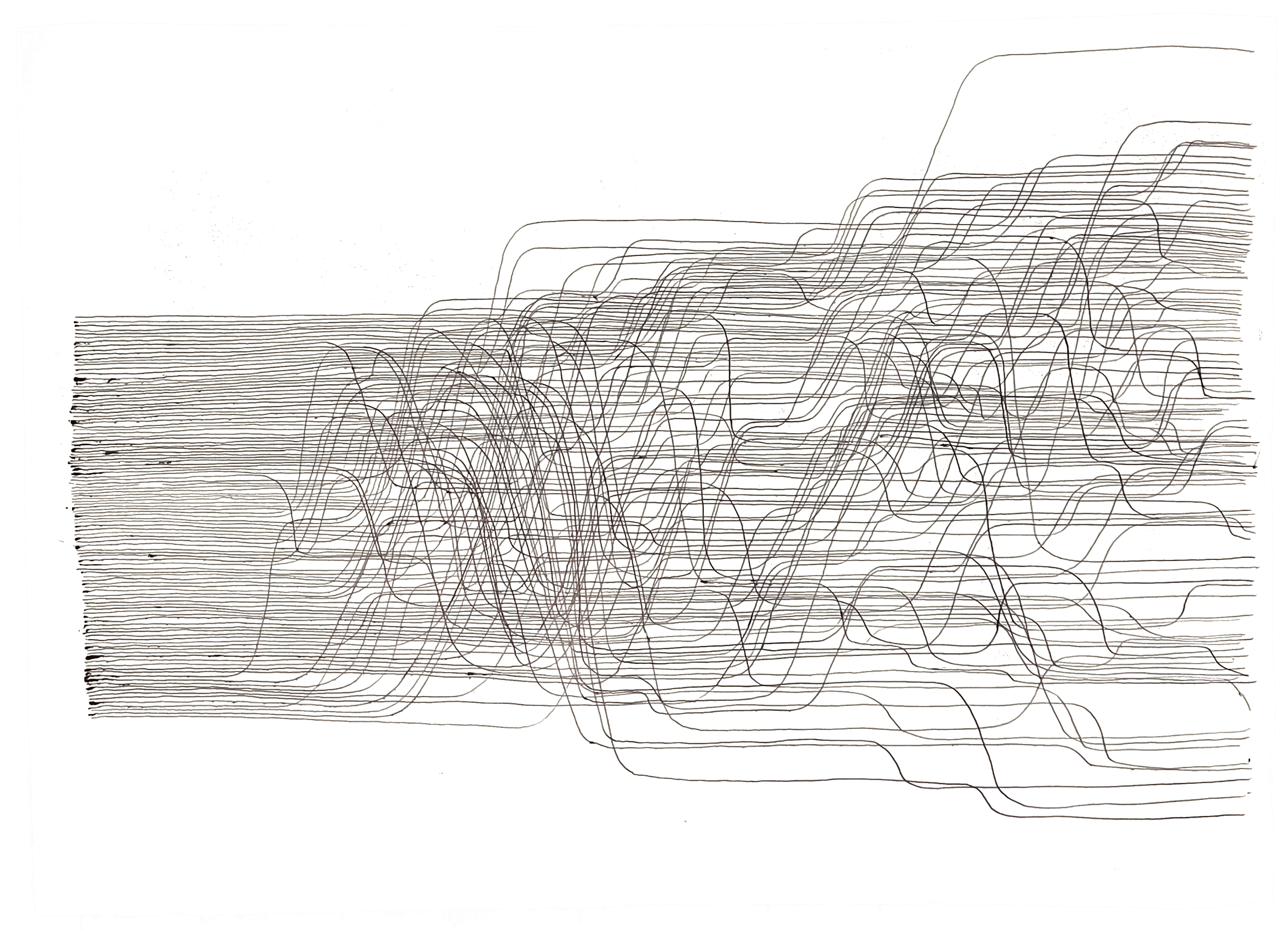 'caminho', 2024, ballpoint on paper 