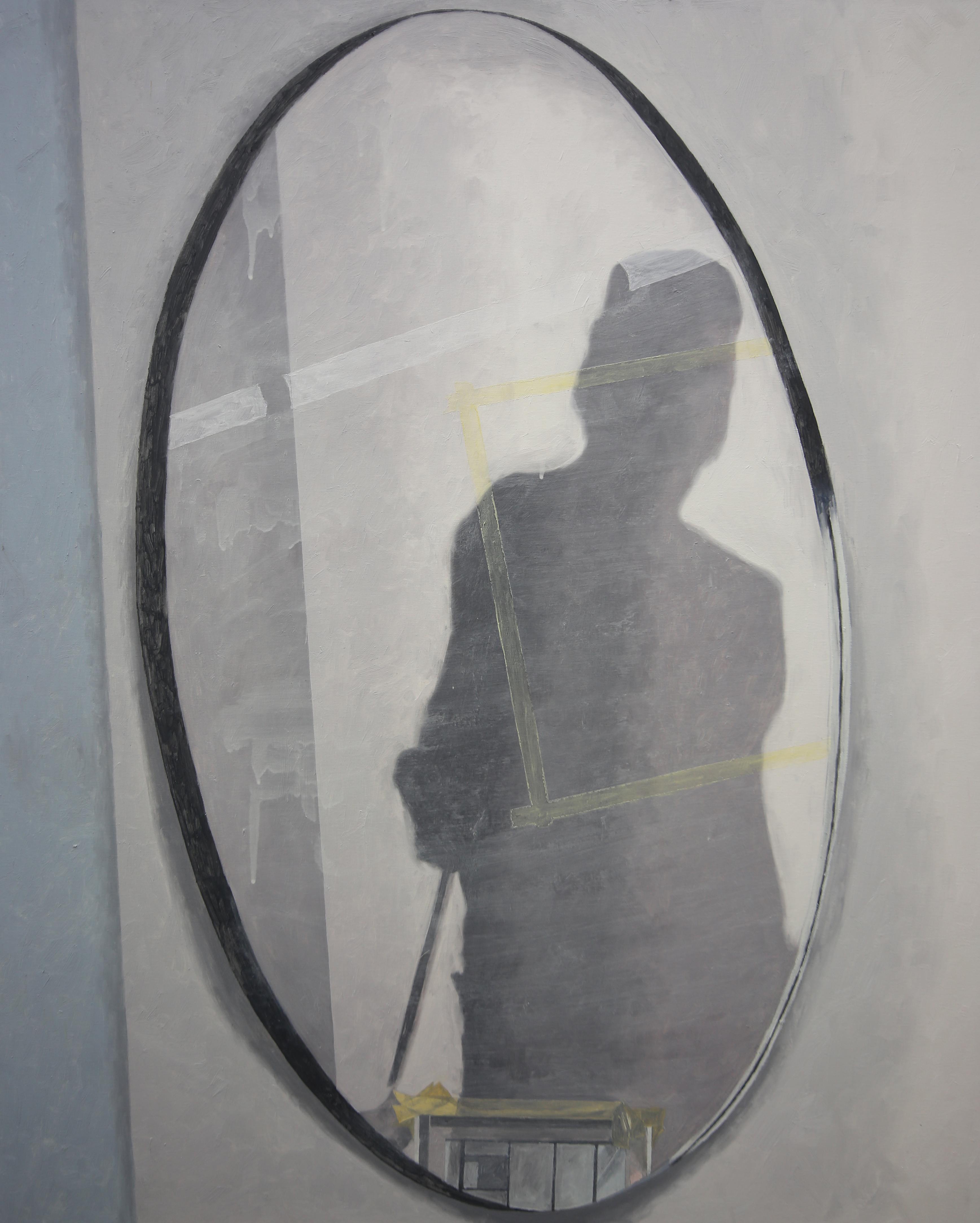 Nosik Lim, Mirror 04, 2019. Oil on canvas. 117 x 91 cm (46 x 36 in). Courtesy of the artist