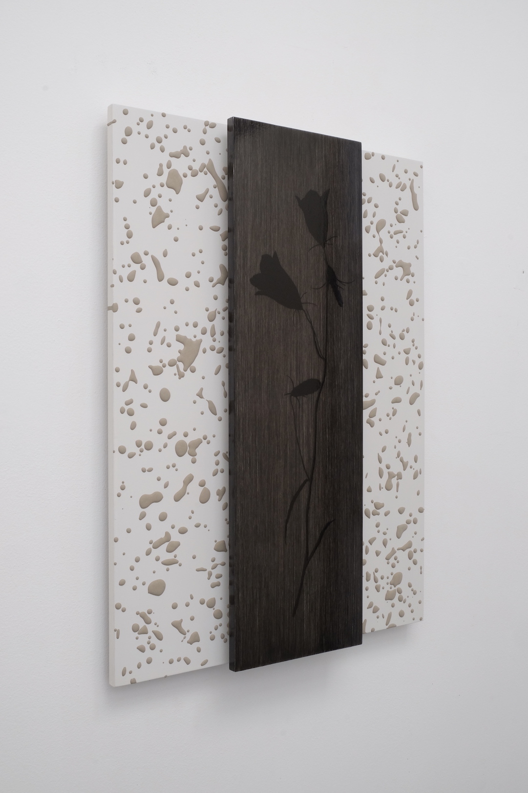 Untitled 2018, acrylic and cement on panel, 55 x 40 cm, private collection