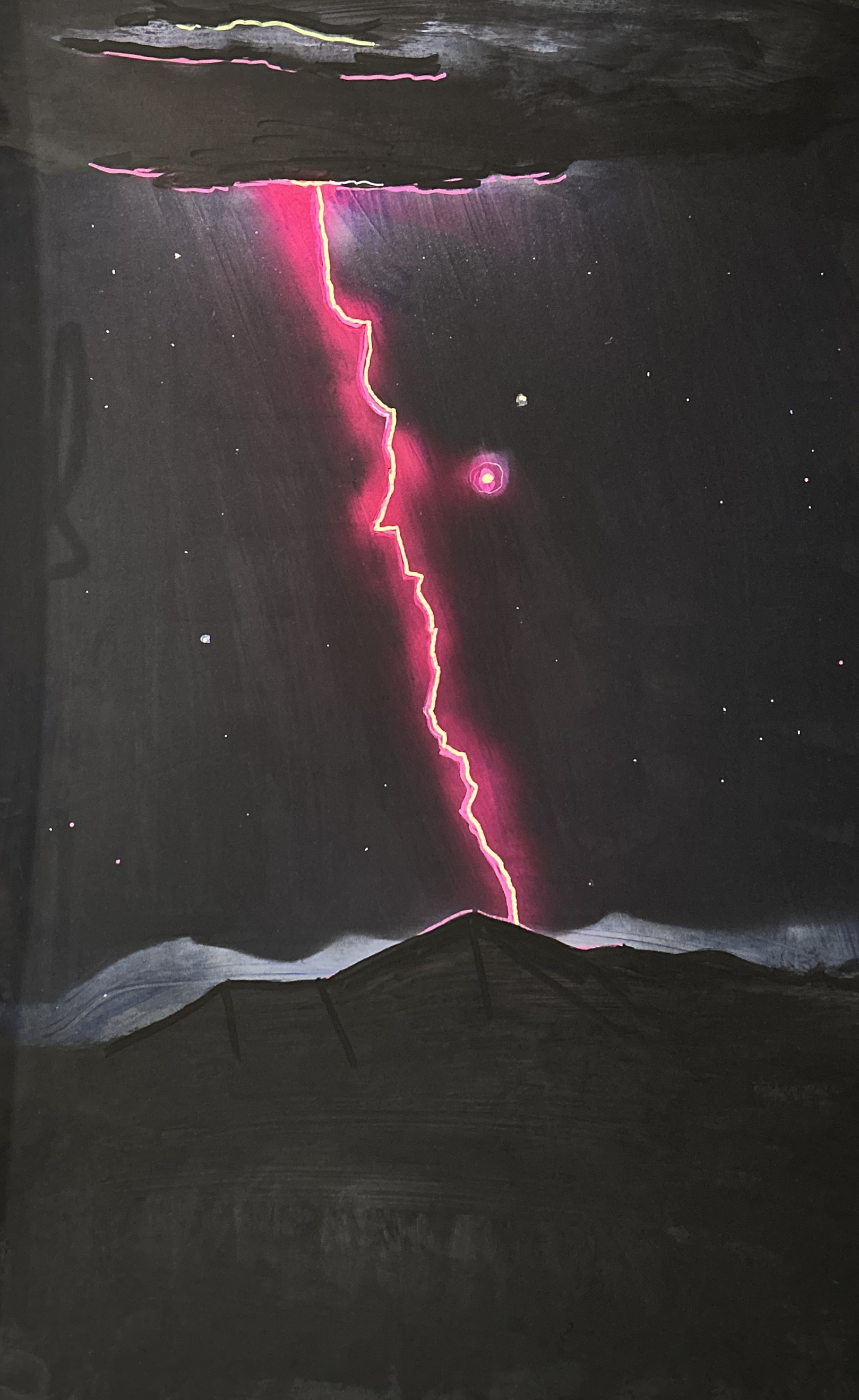 M&eacute;d&eacute;ric N&eacute;binger - Berzerk - Acrylique sur toile - 80*40cm - 2026