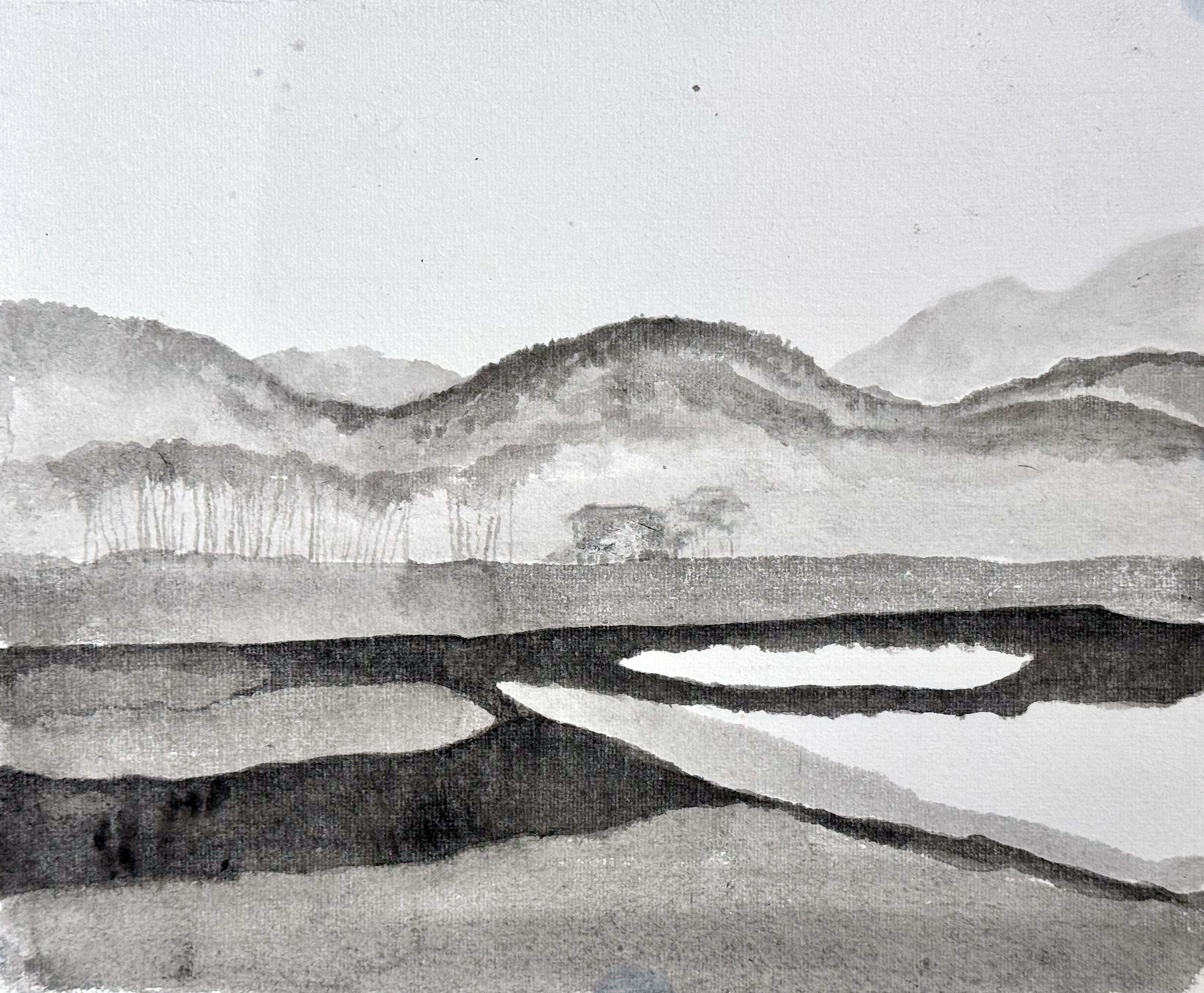 China #1, ink on paper, 2025