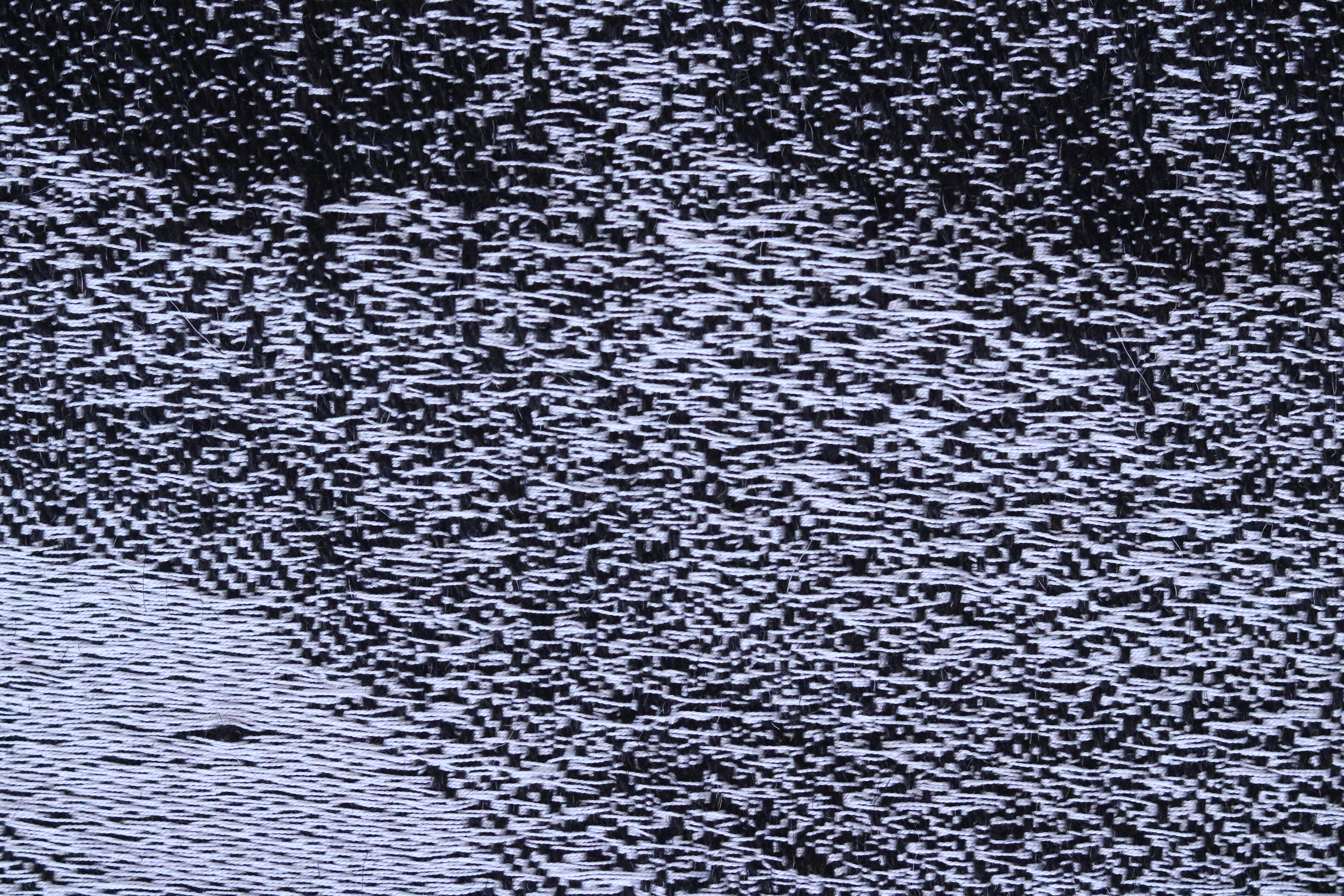 Gull on Black Sand, jacquard woven, wool and cotton (detail)