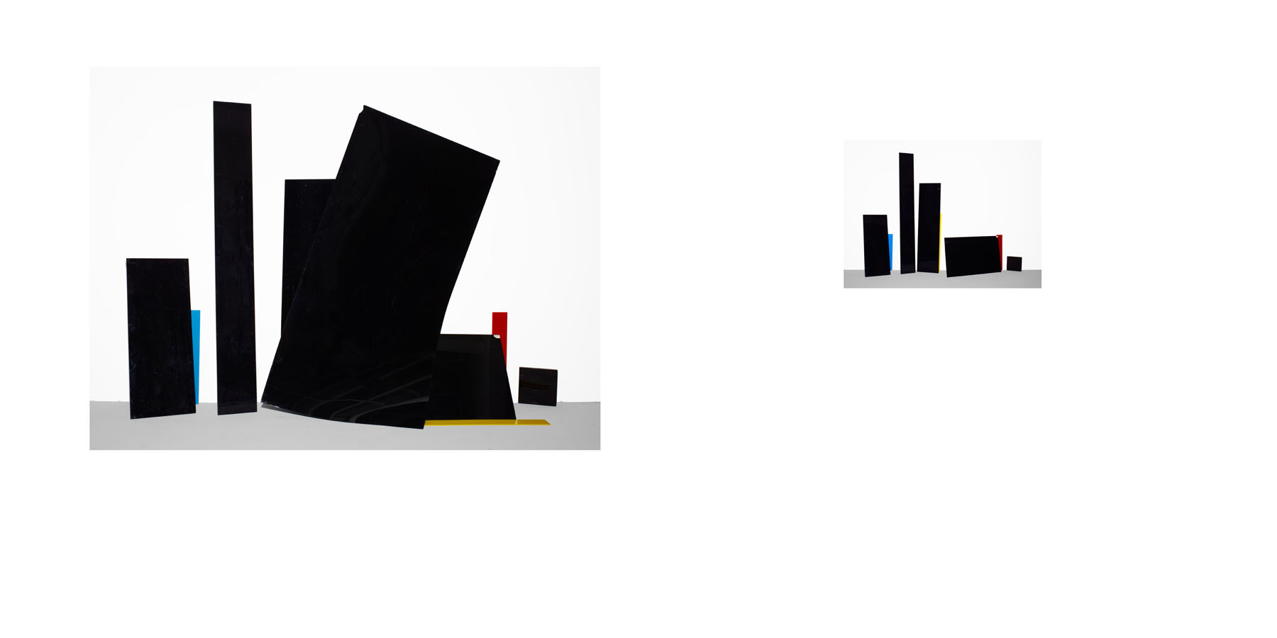Left: untitled #117, 2017; 44x60 inches; Archival Inkjet Print __ Right: untitled #106, 2017; 16x20 inches; Archival Inkjet Print