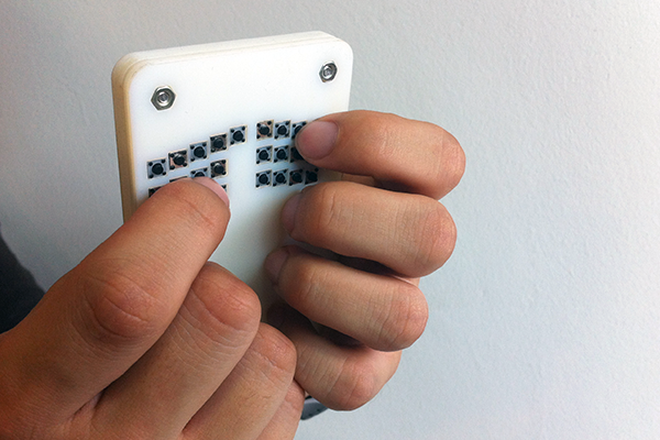 Back Keyboard: A Physical Keyboard on Backside of Mobile Phone using QWERTY