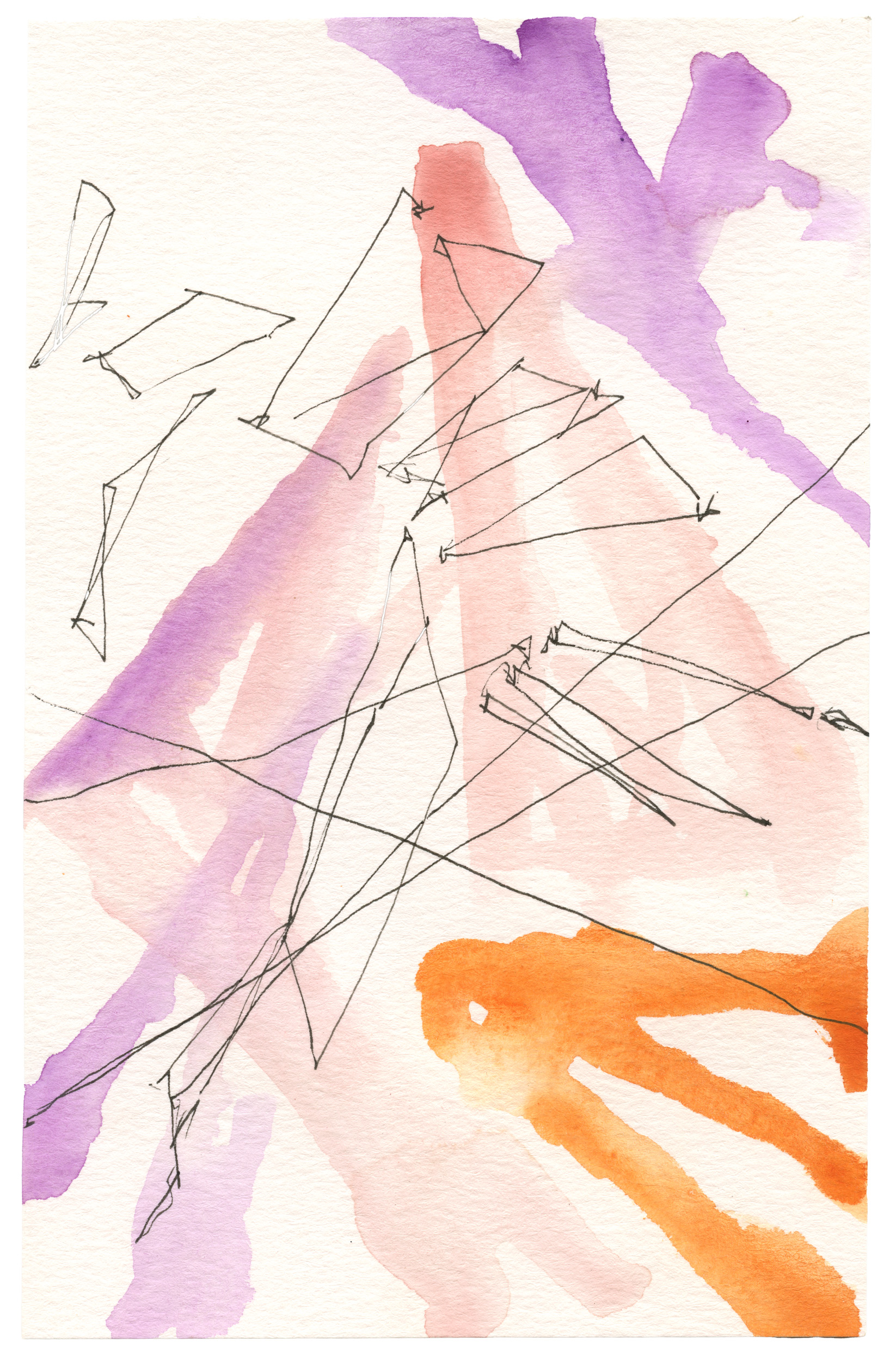 2403, watercolor and ink on paper, 8 1/2 x 5 1/2 inches