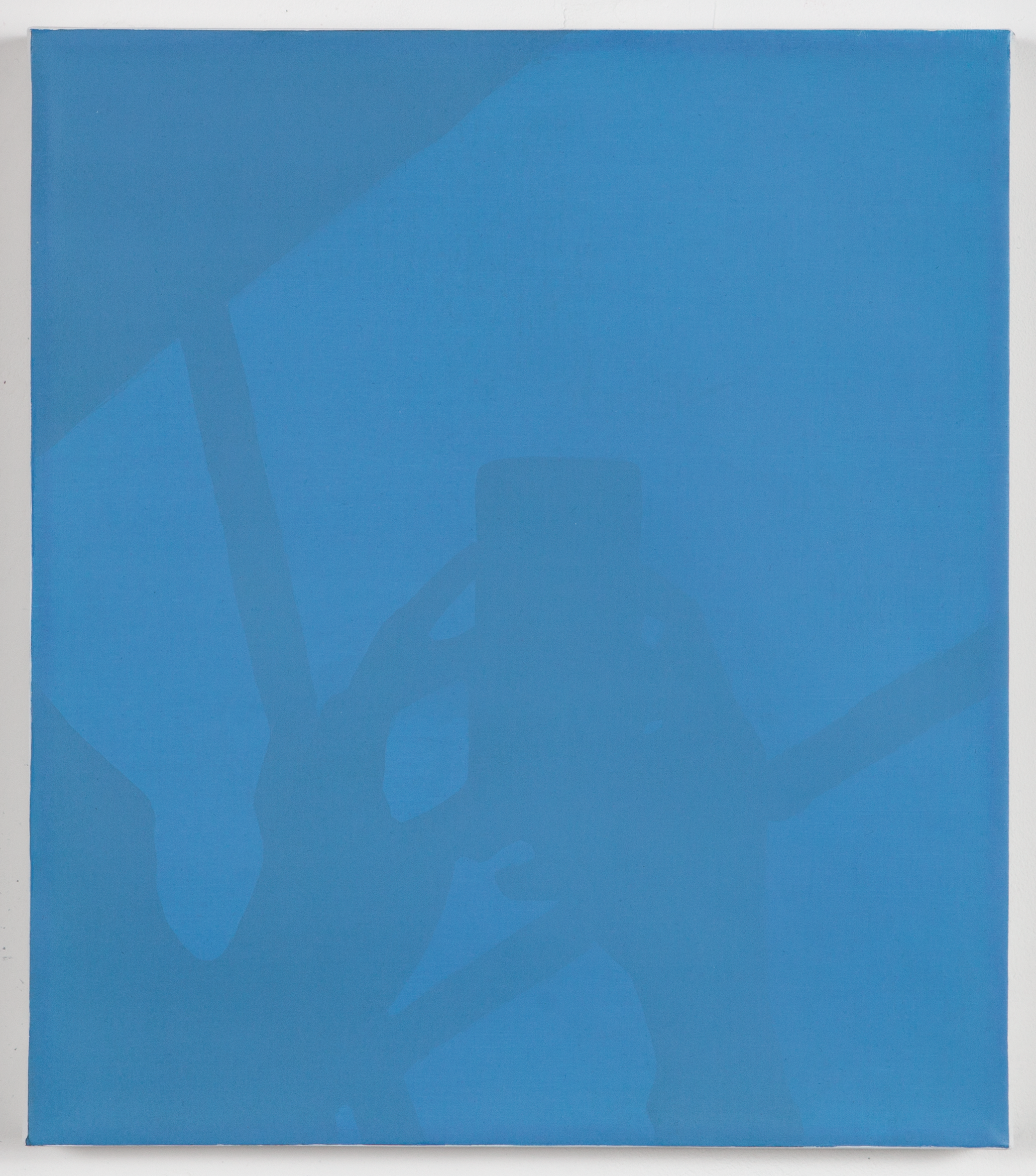 Blue shadow, 2016oil over acrylic on linen, 14 x 16 in.