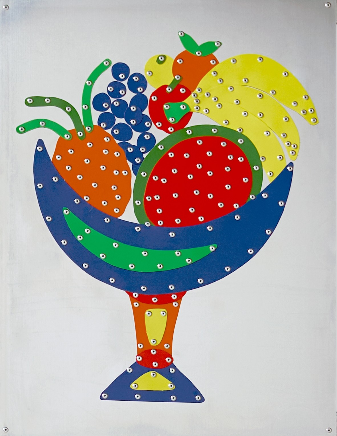 Altar, Aluminium, acier pr&eacute;laqu&eacute;, rivets aveugles, 65x50x4cm, 2026.